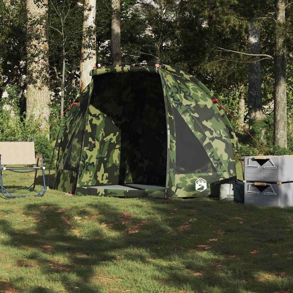 furnicato Angelzelt Campingzelt 210x170x125 cm Tarnung, Wetterfestes Fischerzelt mit versiegelten Nähten und Tragetasche