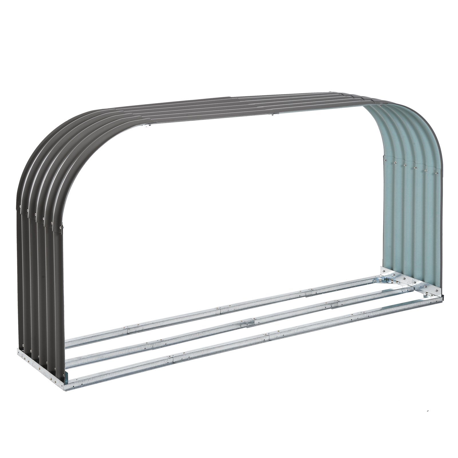 Outsunny Kaminholzregal Kaminholzständer, Holzlager, Kaminholzunterstand, B günstig online kaufen