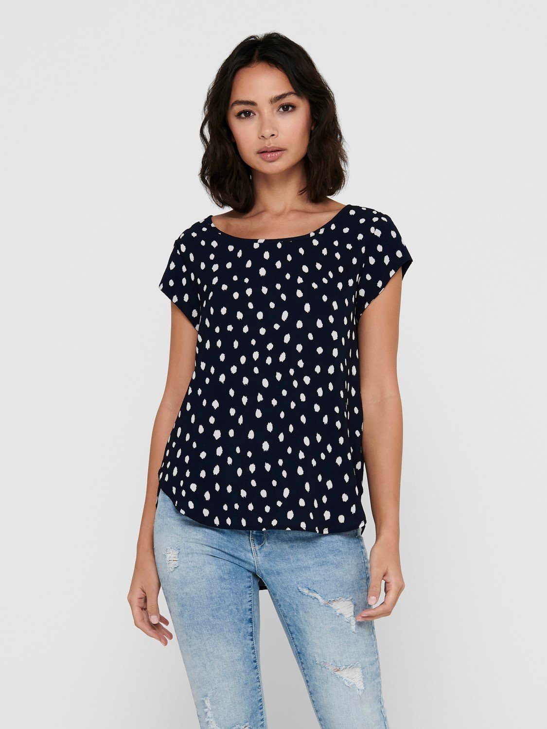 ONLY Blusenshirt (1-tlg) ONLVIC S/S AOP günstig online kaufen