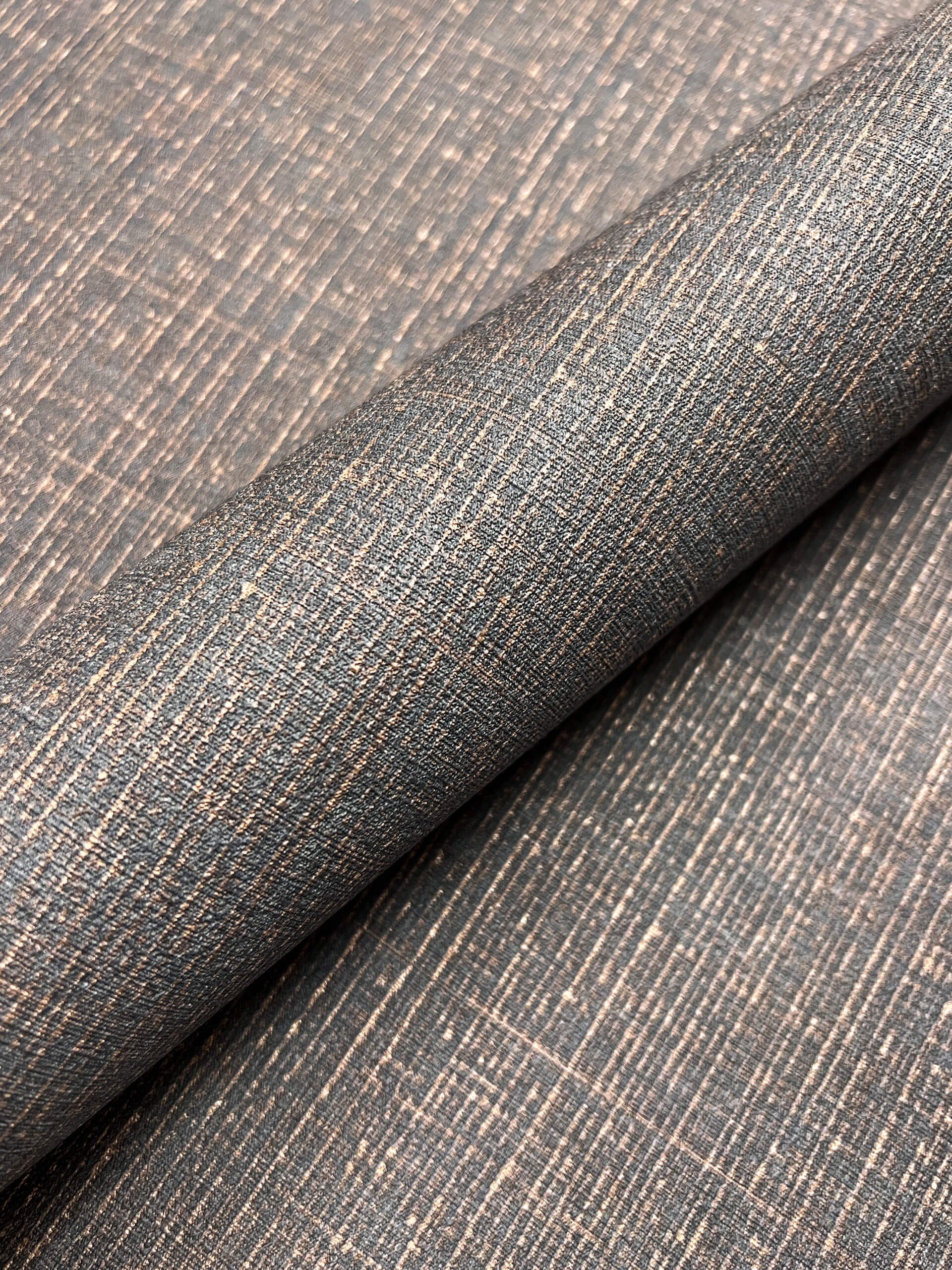Newroom Vliestapete Miller Anthrazit Uni Tapete Unitapete Leicht Glänzend,Einfarbig,Textil, Anthrazit Tapete Uni Leicht Glänzend - Unitapete Rosegold Modern Klassik Einfarbig Textil für Wohnzimmer Schlafzimmer Flur, modern
