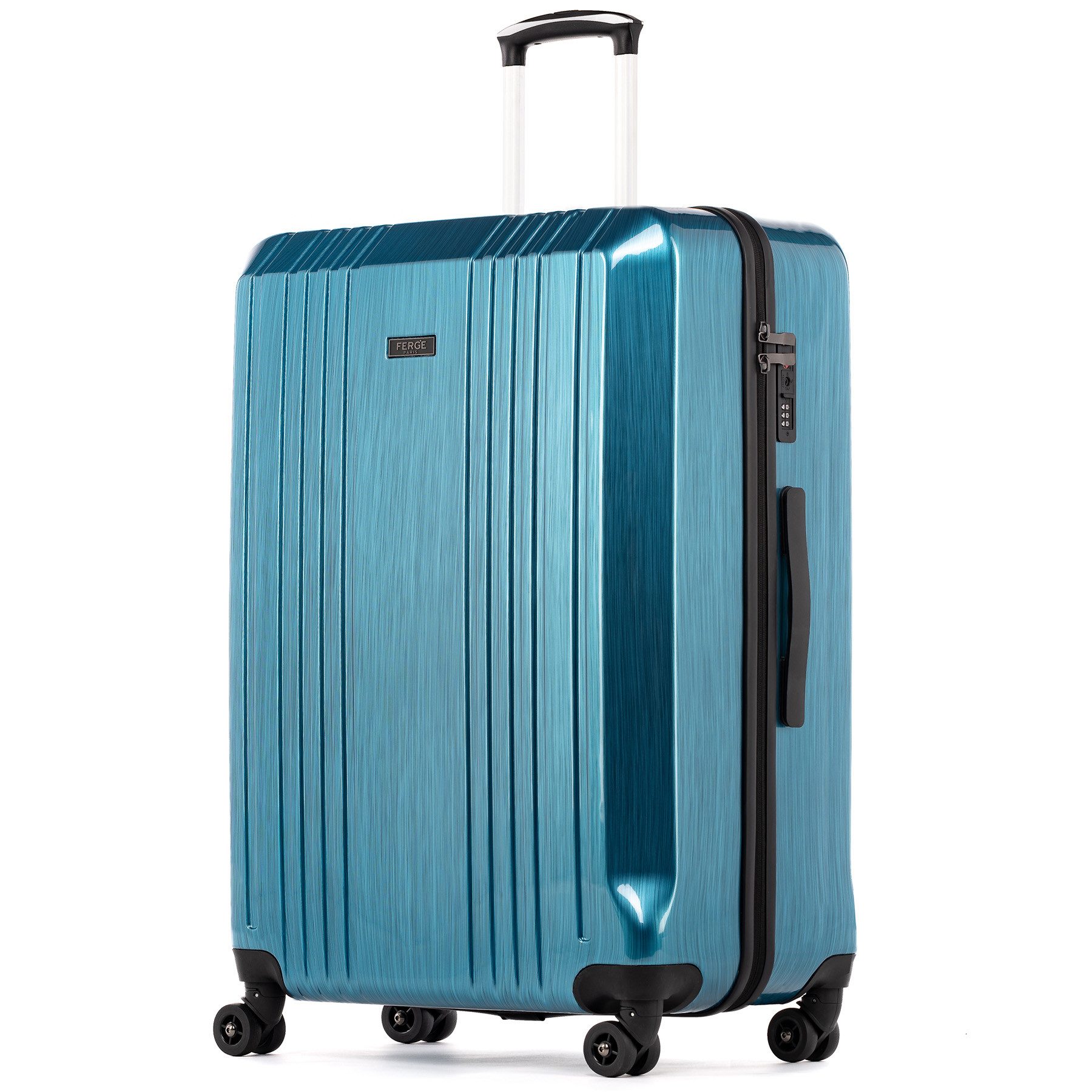 FERGÉ Koffer Hartschale Koffer XL groß CANNES TSA-Schoß, Trolley groß 75 cm, Premium Reisekoffer 4 Doppelrollen TSA-Schloss