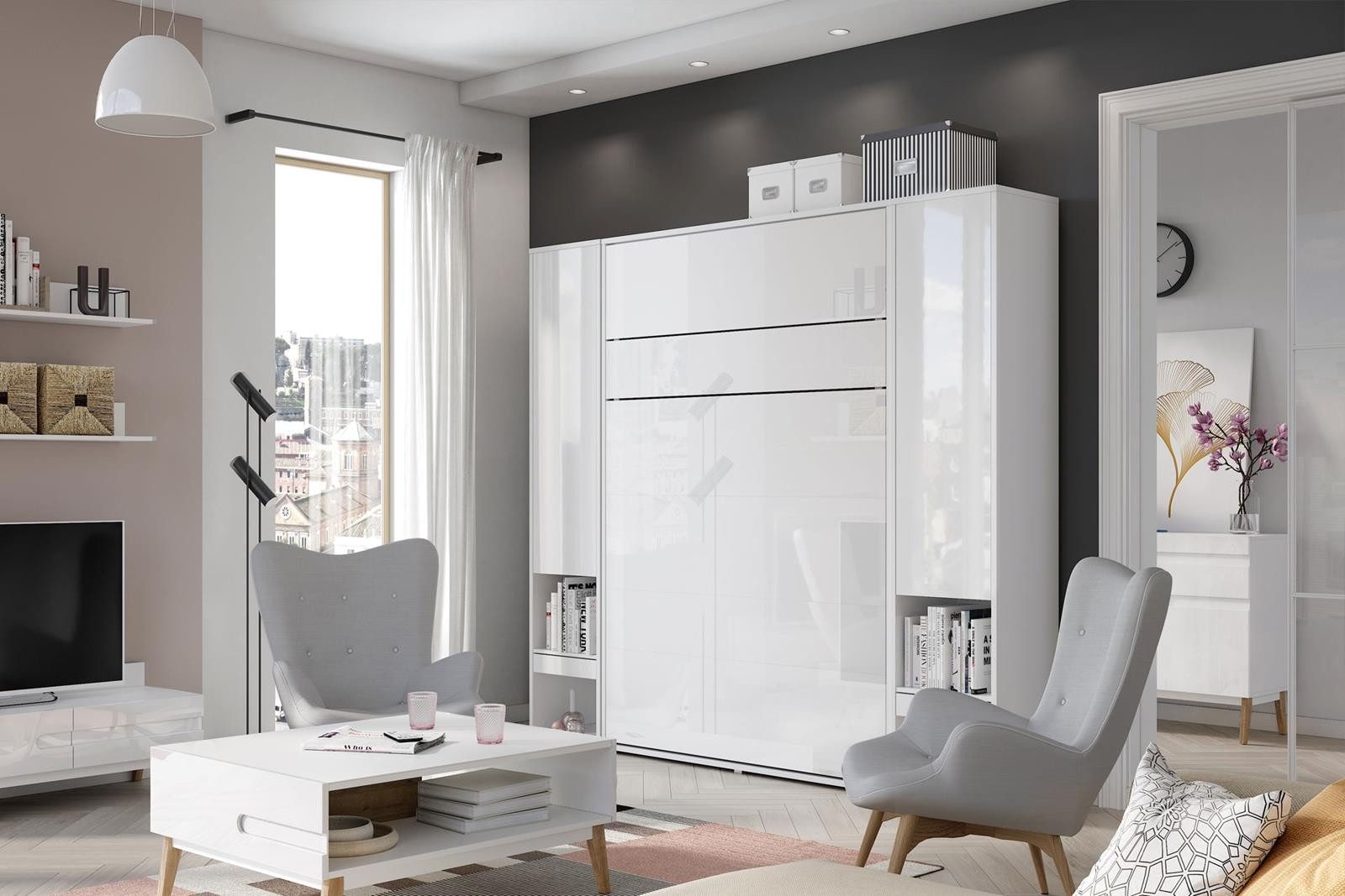 Compleo Schrankbett Vertical Wandklappbett Lenart Bed günstig online kaufen