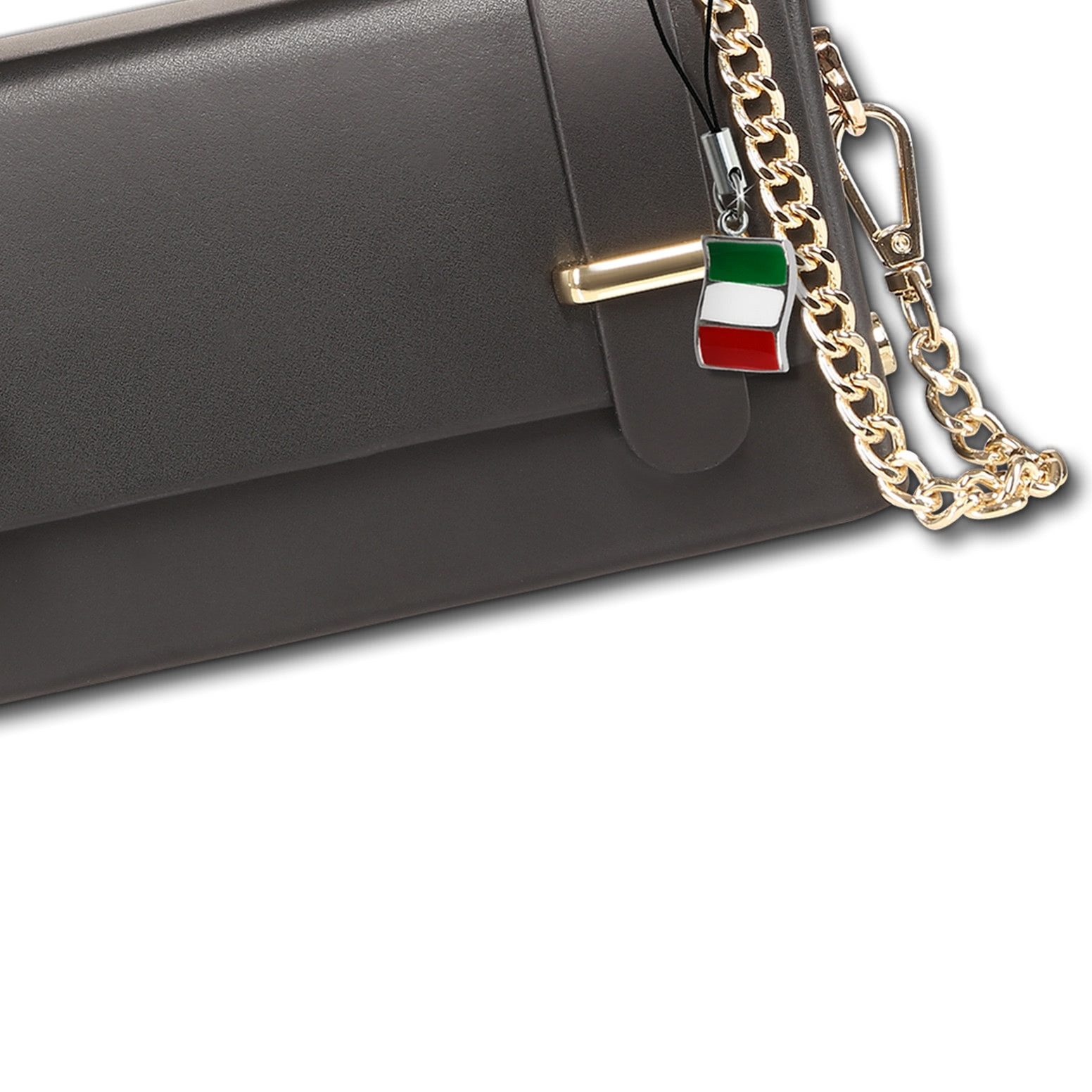 FLORENCE Handtasche Florence Damen Handtasche klein Echtleder (Handtasche), Damen Handtasche Leder, schwarz ca. 19cm x ca. 10cm hoch