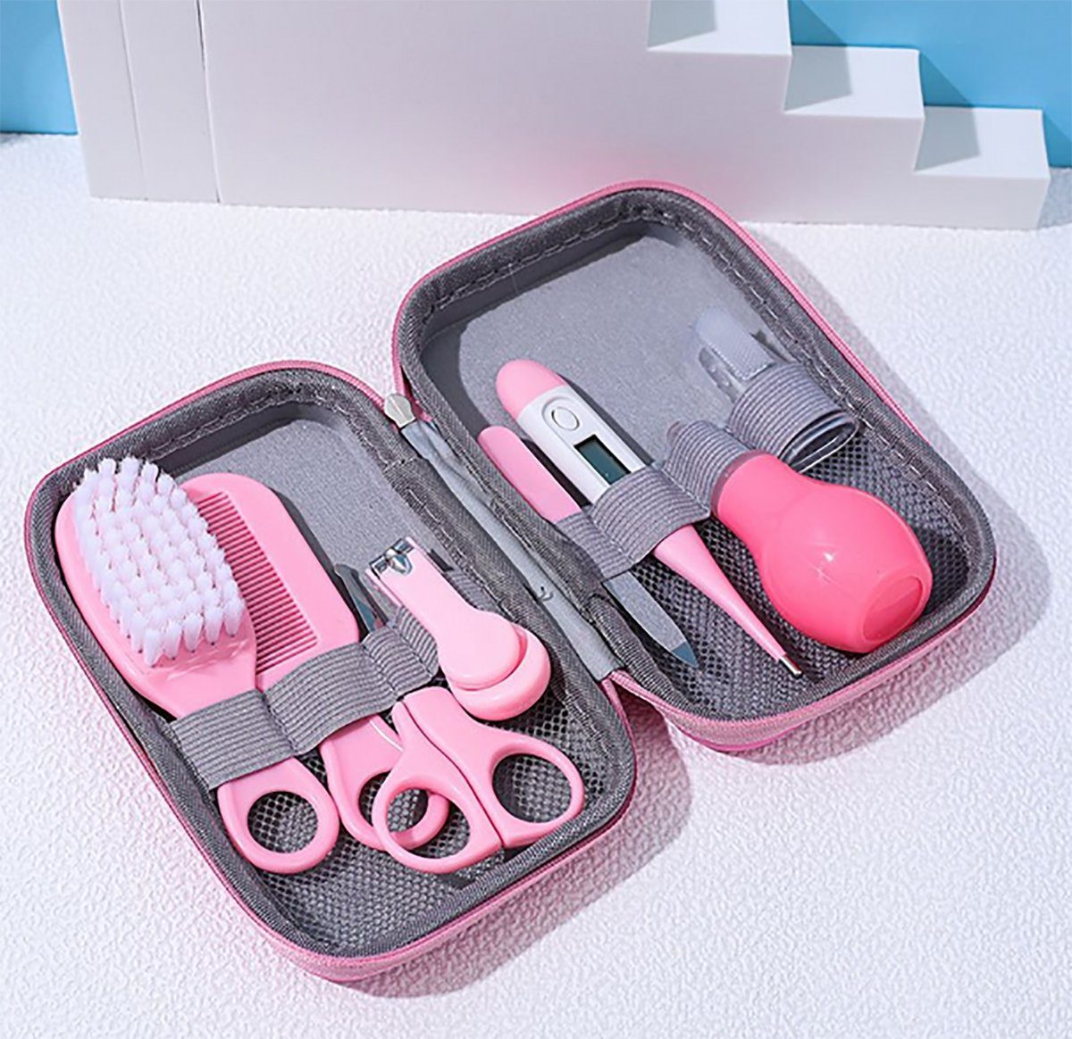 tlg., Produkte Pflegeset aller Baby Erstausstattung inkl. 8 TPFBeauty Rosa Pflegeartikel, - Babypflege-Set Neugeborene 8-teiliges