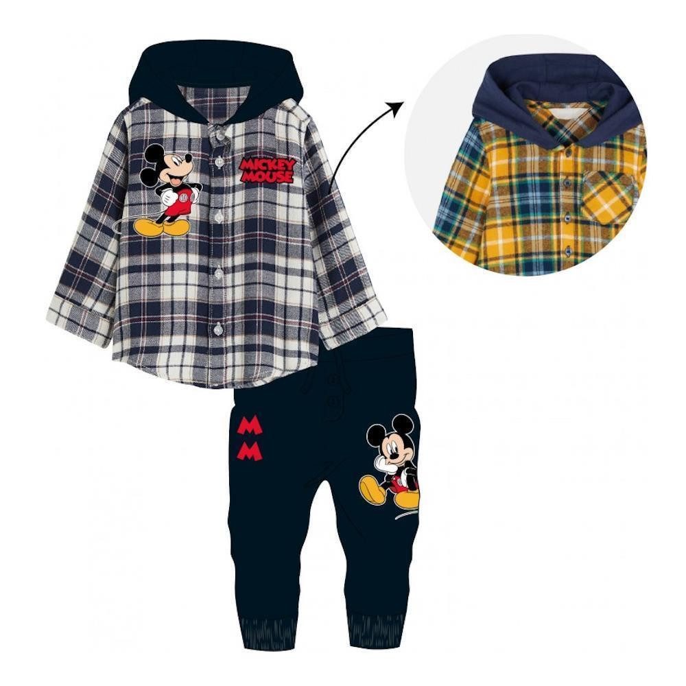 Shirt & Hose Mickey Mouse Jungen Bekleidungs-Set mit Langarm-Shirt & Hose, 62–92