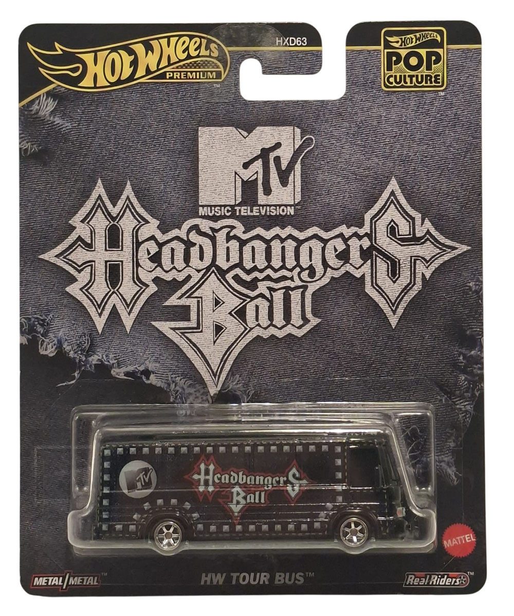 Mattel® Spielzeug-Bus Hot Wheels Premium Pop Culture MTV Headbangers Ball HW Tour Bus 1:64