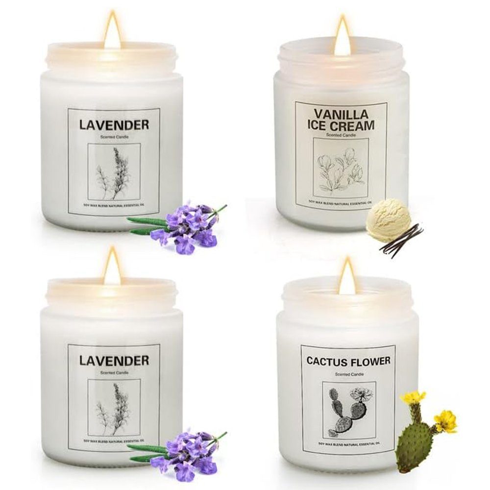 YINUO LIGHT Duftkerze, 4 Stücke Lavendel günstig online kaufen