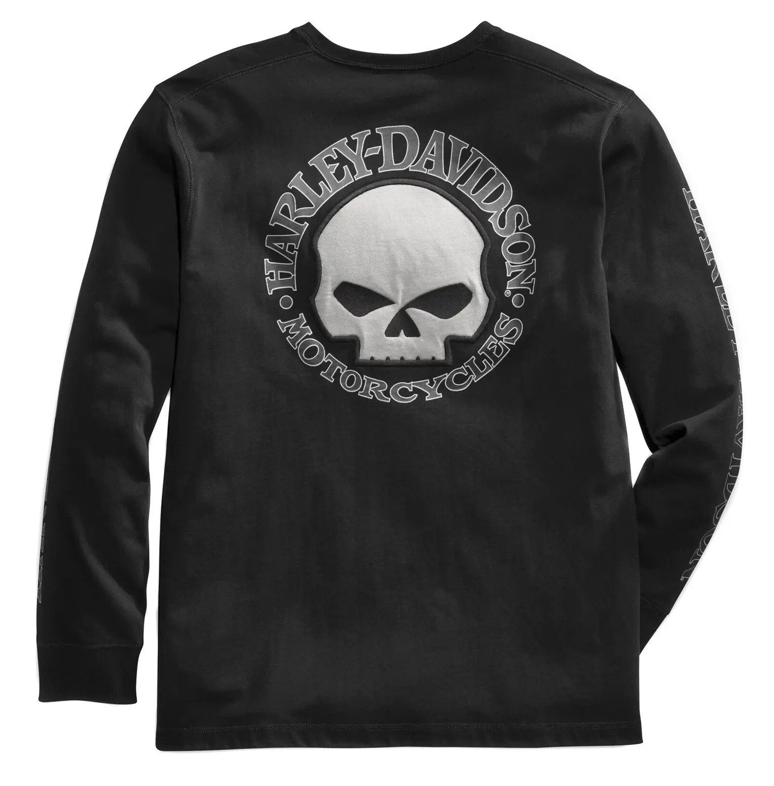 HARLEY-DAVIDSON Sweater (Packung) Harley-Davidson Sweater Schwarz Langarm