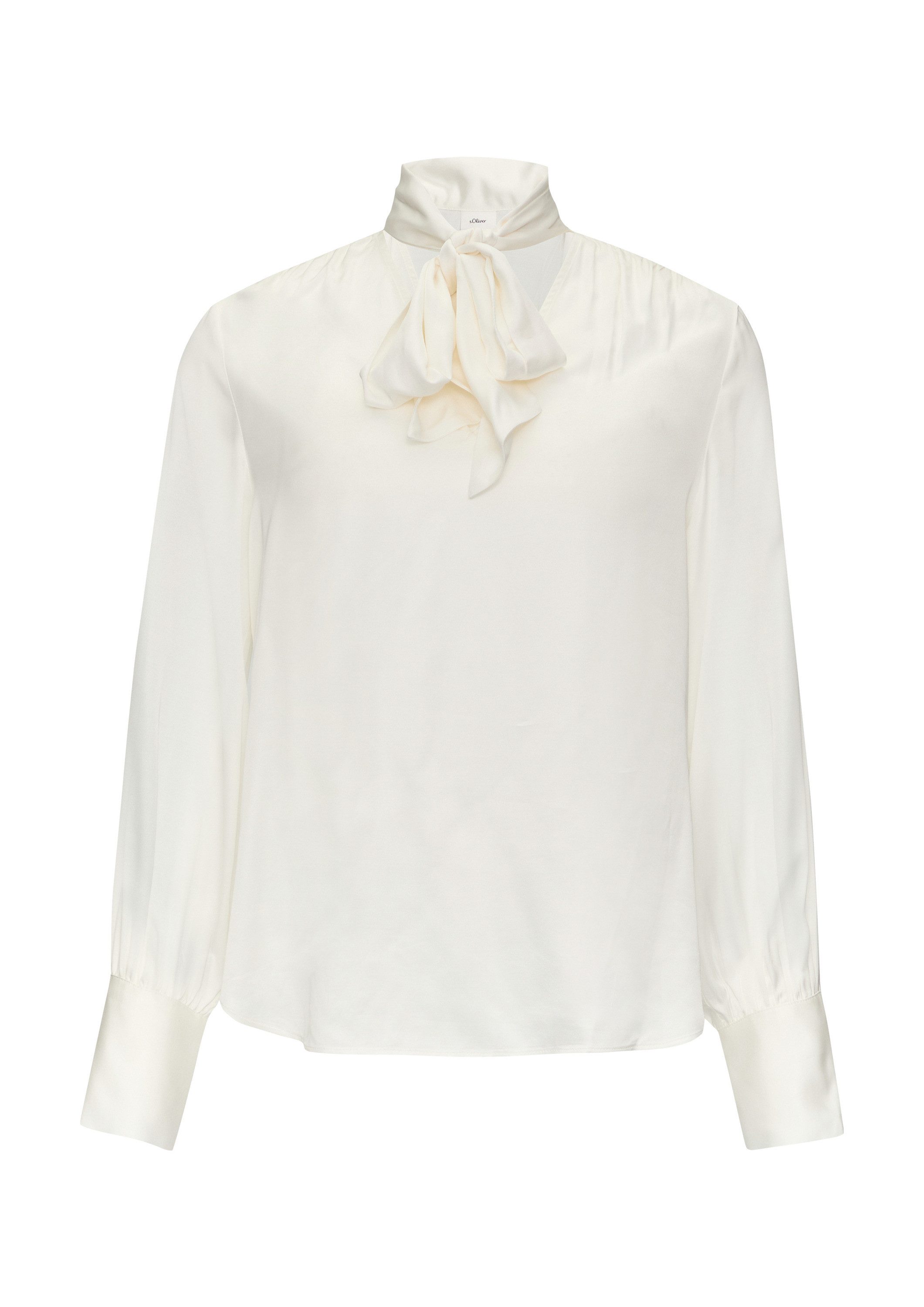 s.Oliver Langarmbluse Bluse Satinbluse mit Schluppe günstig online kaufen