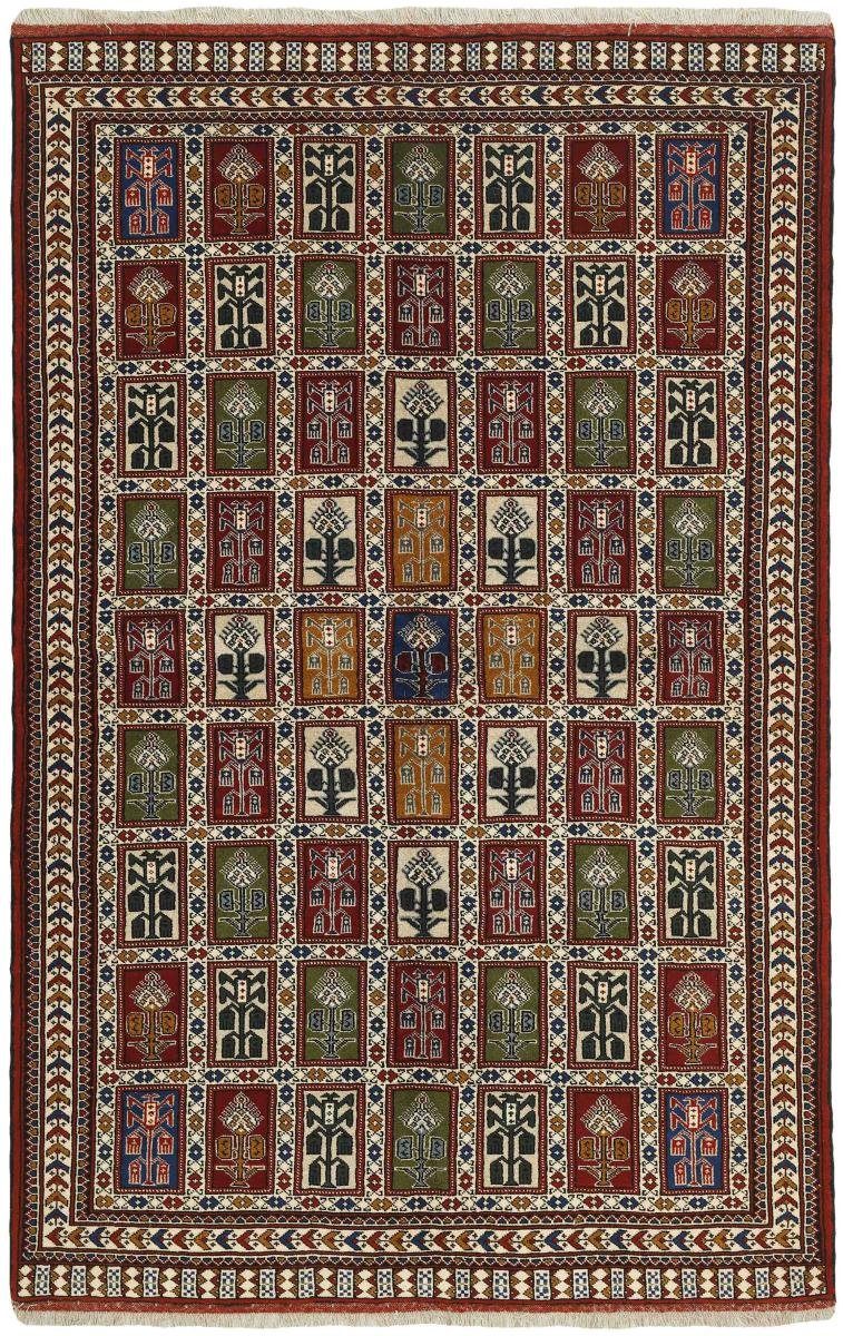 Orientteppich Turkaman 157x247 Handgeknüpfter Orientteppich / Perserteppich, Nain Trading, rechteckig, Höhe: 6 mm