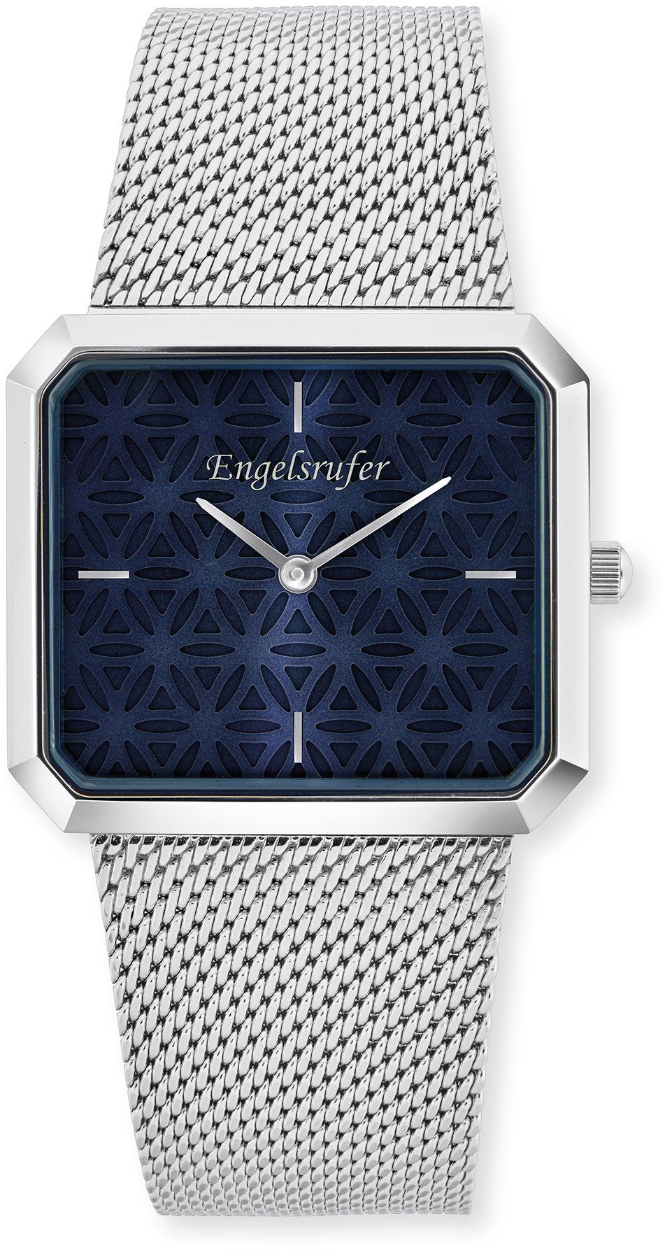 Engelsrufer Quarzuhr Lebensblume ERWA-LIFL-MS-CS, Armbanduhr, Damenuhr, Edelstahlarmband, analog