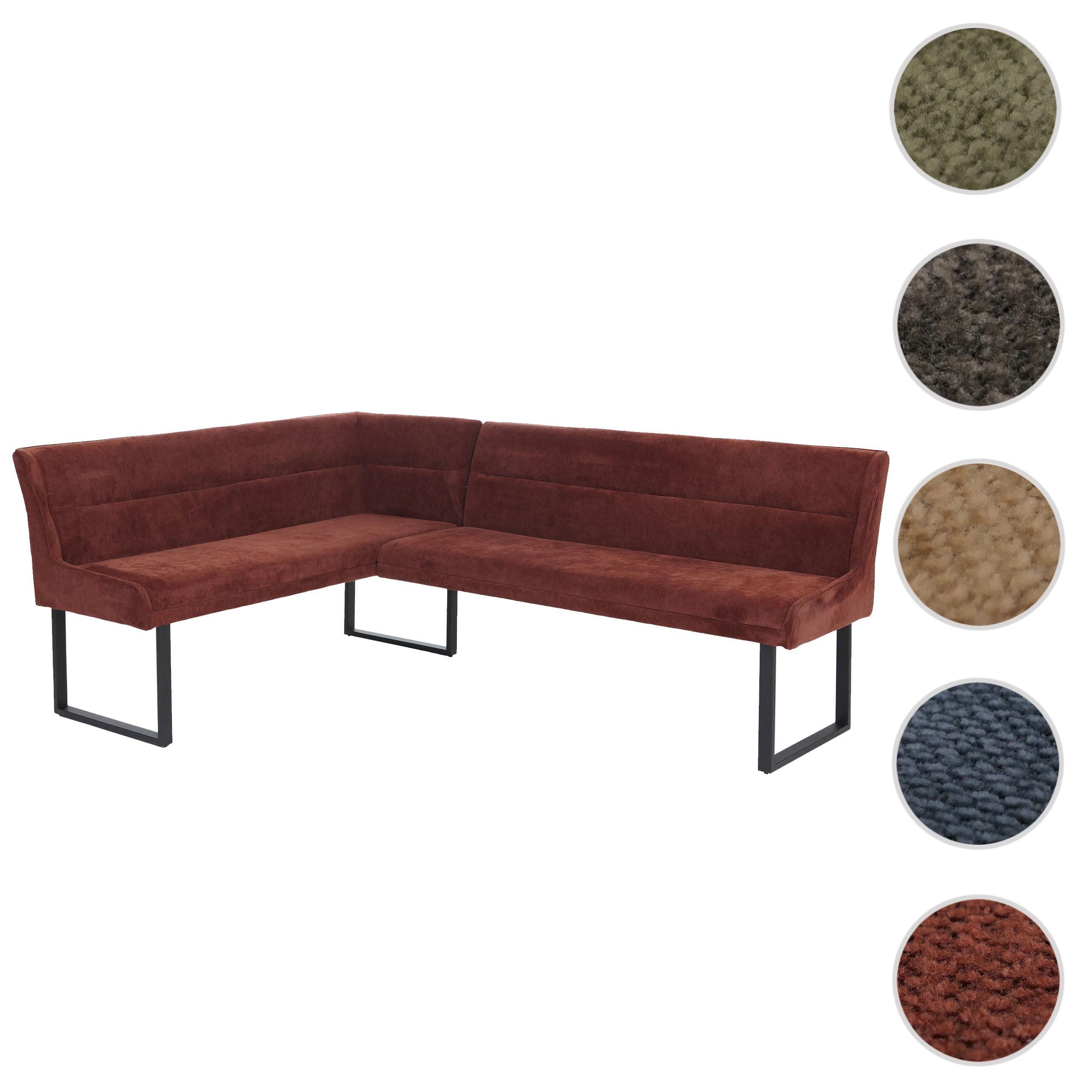 MCW Eckbank MCW-O81-159, Dekorative Ziernaht, Mit höhenverstellbaren Fußbodenschonern