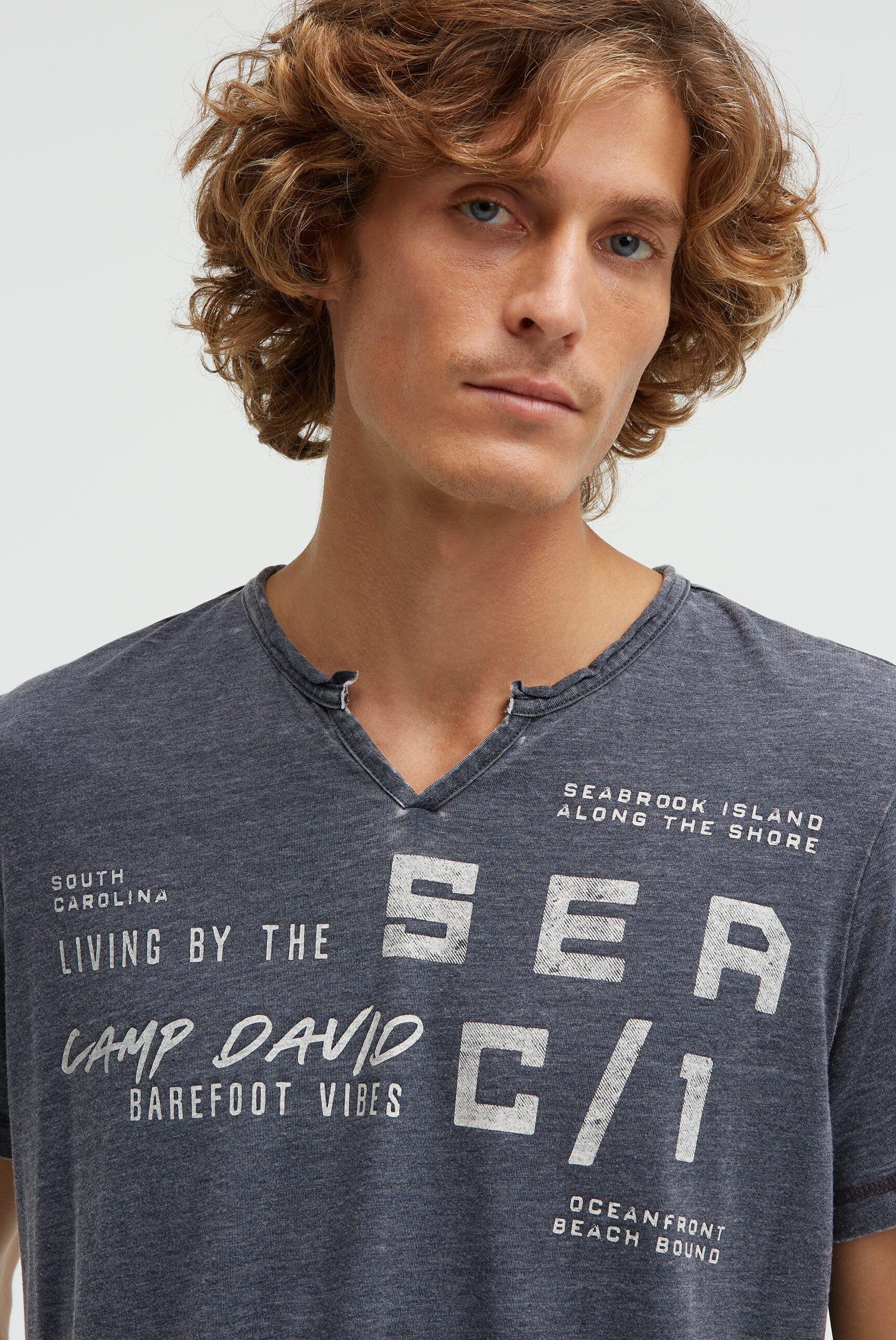 CAMP DAVID Rundhalsshirt mit Baumwolle