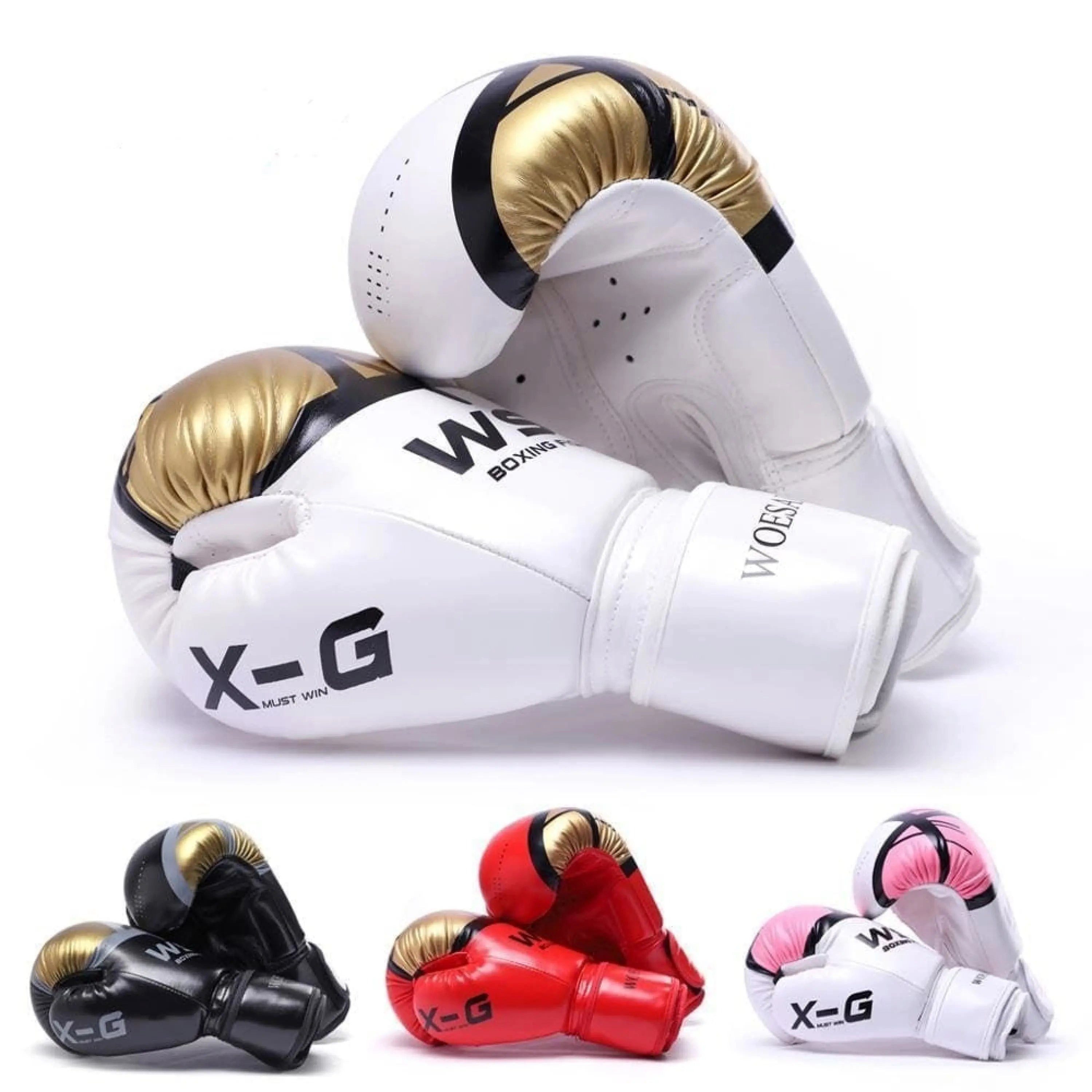 Boxhandschuhe Boxhandschuhe, hochwertiges Kunstleder, extra dicke Polsterung