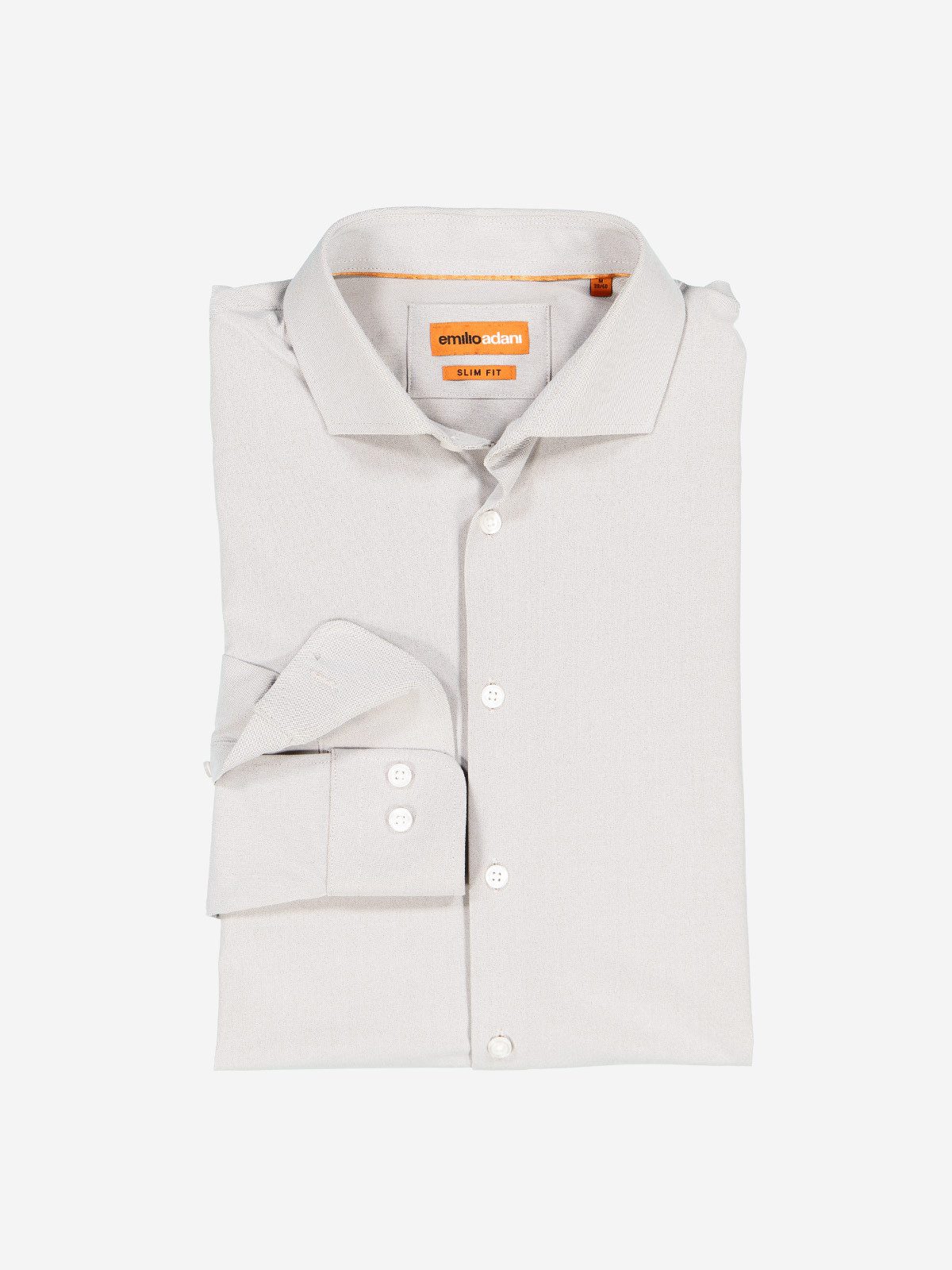 emilio adani Langarmhemd emilio adani Herren Funktionshemd Langarm, Sand