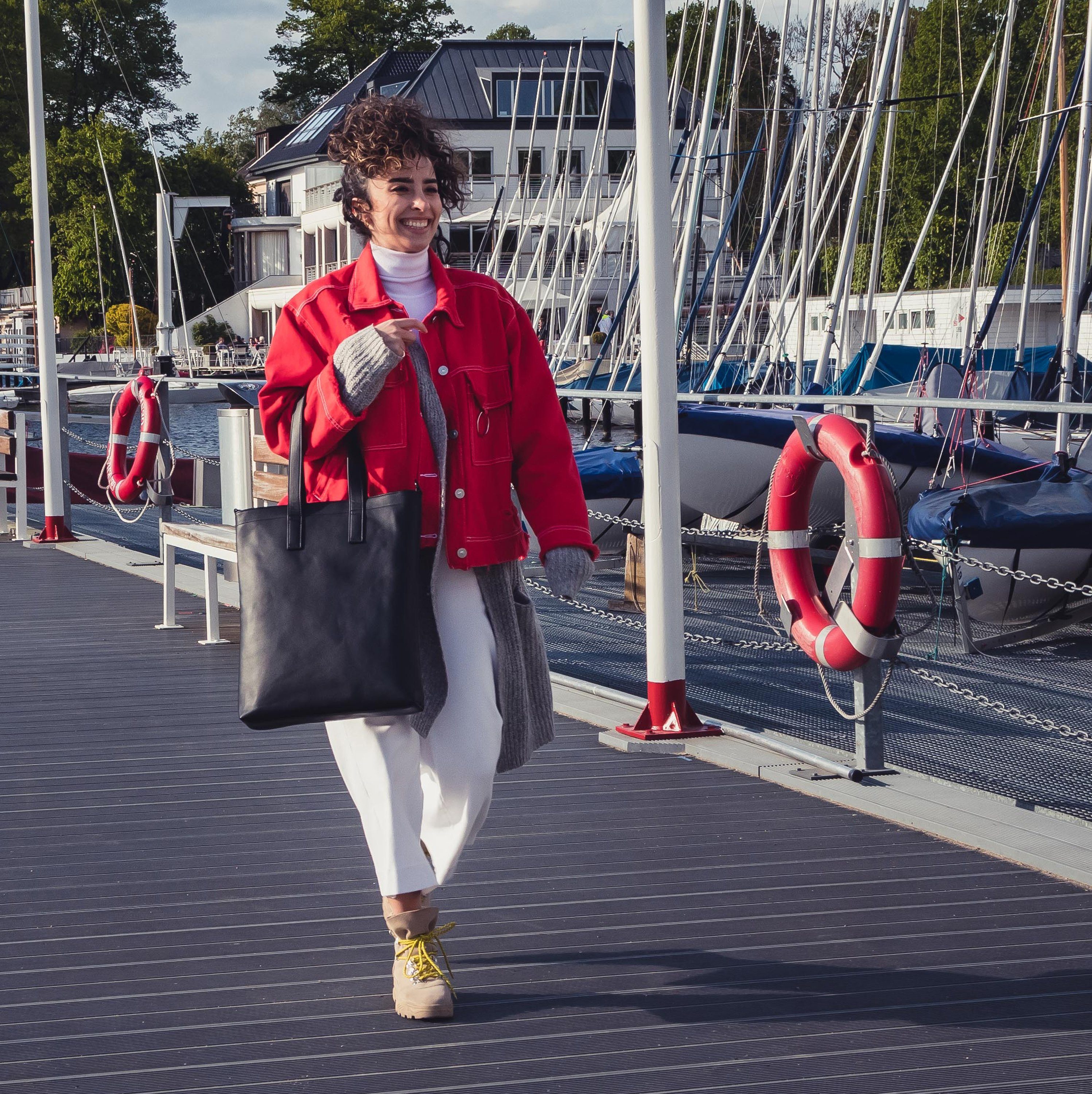 Expatrié Shopper SOPHIE Schultertasche Damen Große Shopper, Laptopfach, abnehmbarer Schultergurt