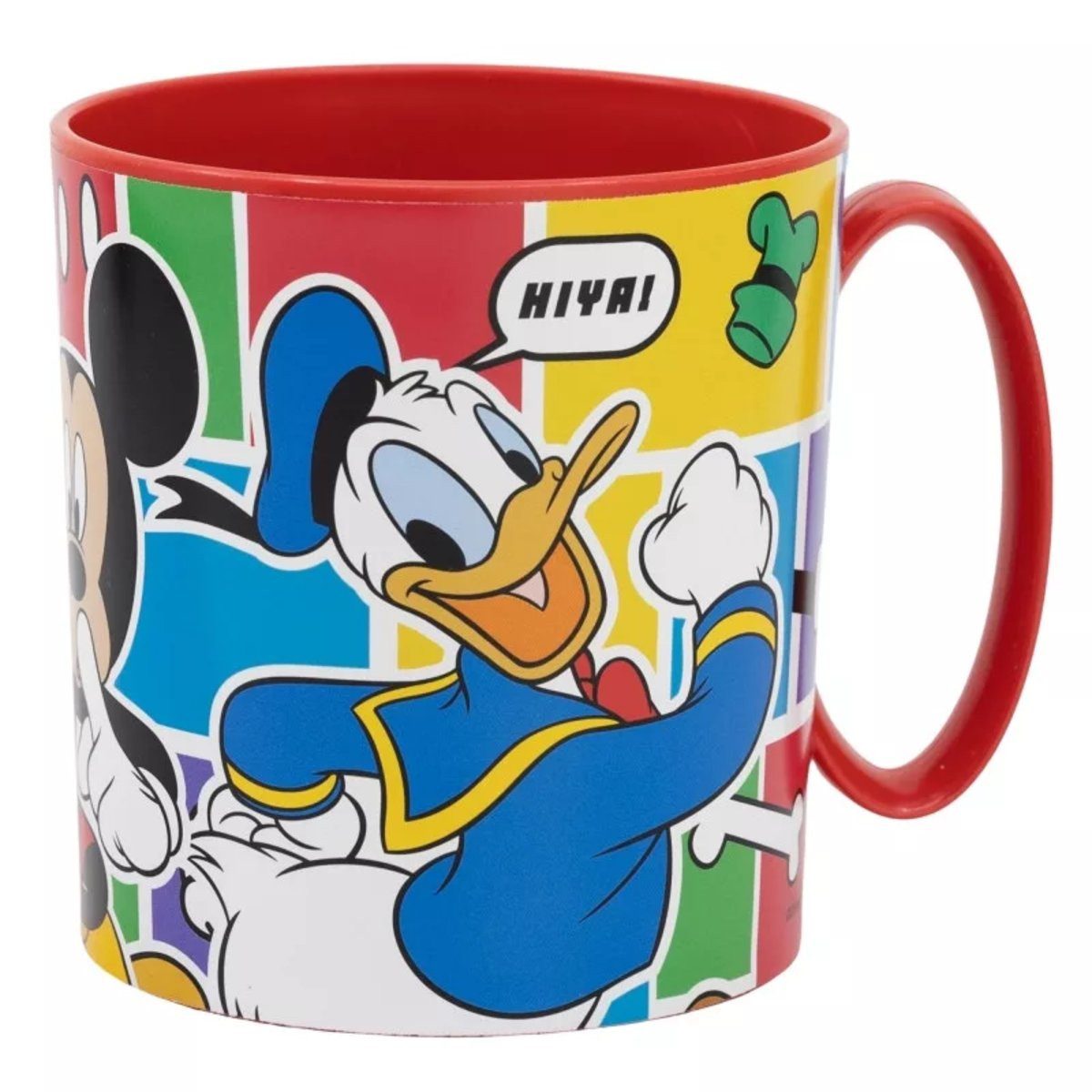 Disney Trinkflasche Micky Maus mikrowellengeeigneter Plastikbecher 350 ml