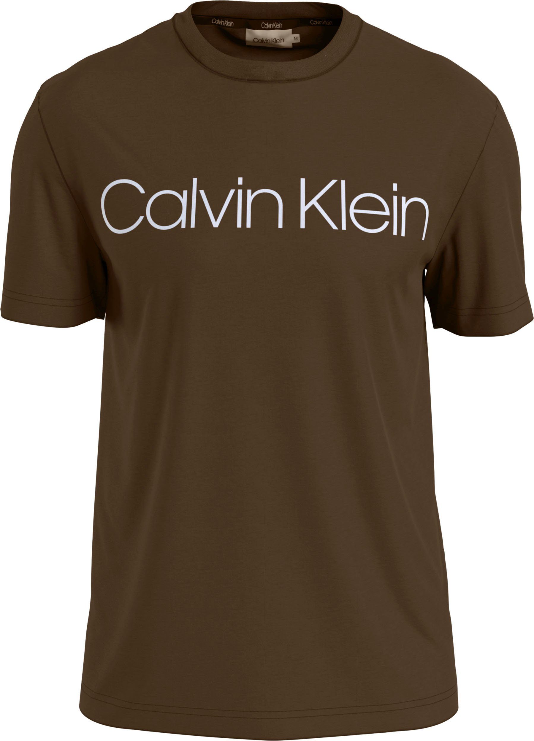 mit LOGO COTTON T-Shirt FRONT Calvin Klein Klein T-SHIRT Calvin Logodruck