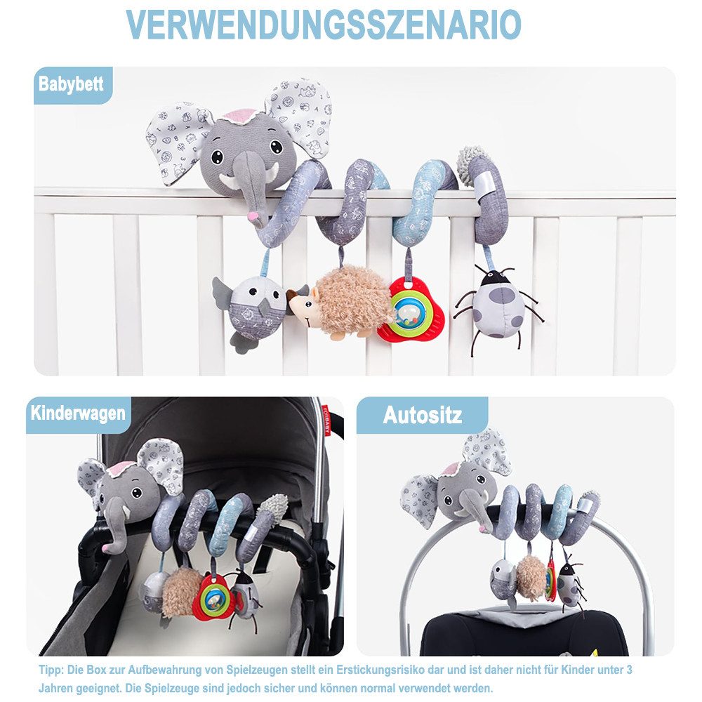 CLTYQ Greifspielzeug Babyschale Spielzeug 0-6 Monate,Baby Activity Spirale günstig online kaufen