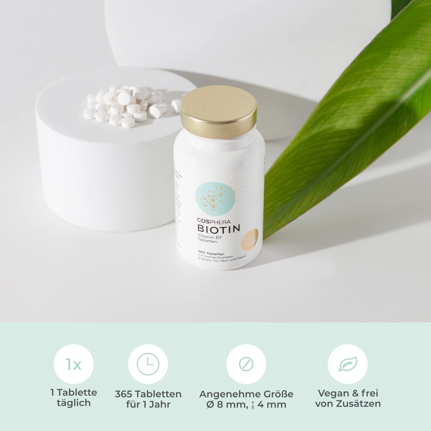 Cosphera Körperpflegemittel Cosphera Biotin Tabletten - Hochdosiert mit 10.000, 1-tlg.