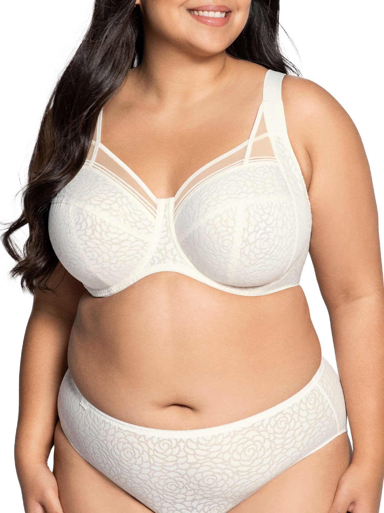 Ulla Dessous Bügel-BH BH mit Bügel Romy (Stück, 1-tlg) genähte Cups, Floral, Tüll