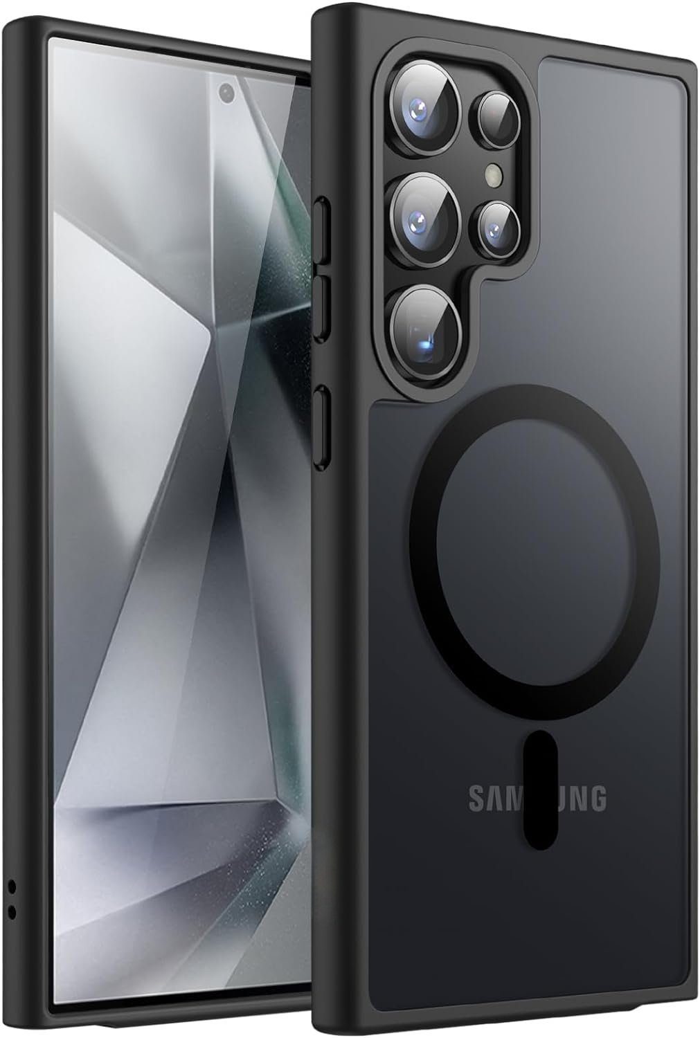 Handyhülle Hülle für Samsung Galaxy S24 /Plus / Ultra Hard MagSafe Schwarz