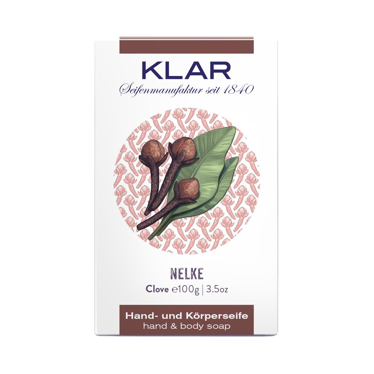 Klar Seife Handseife Nelke 100 g