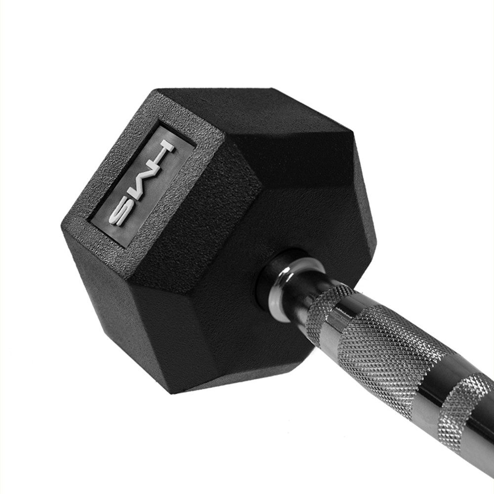 HMS Kurzhantel Fitnesshantel 2 x 40 kg Hantel, (Spar-Set, Homegym), Verhindert Wegrollen der Kurzhantel und sorgt für sicheren Stand
