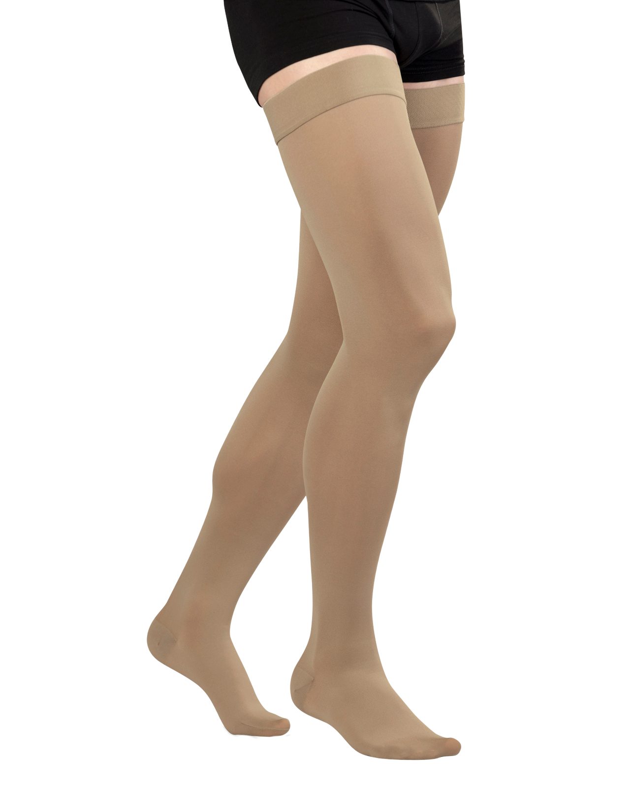 YESET Kompressionsstrümpfe Kompressionsstrümpfe halterlos mit Haftband thigh high socks Klasse1 1 mit Silikonnoppen