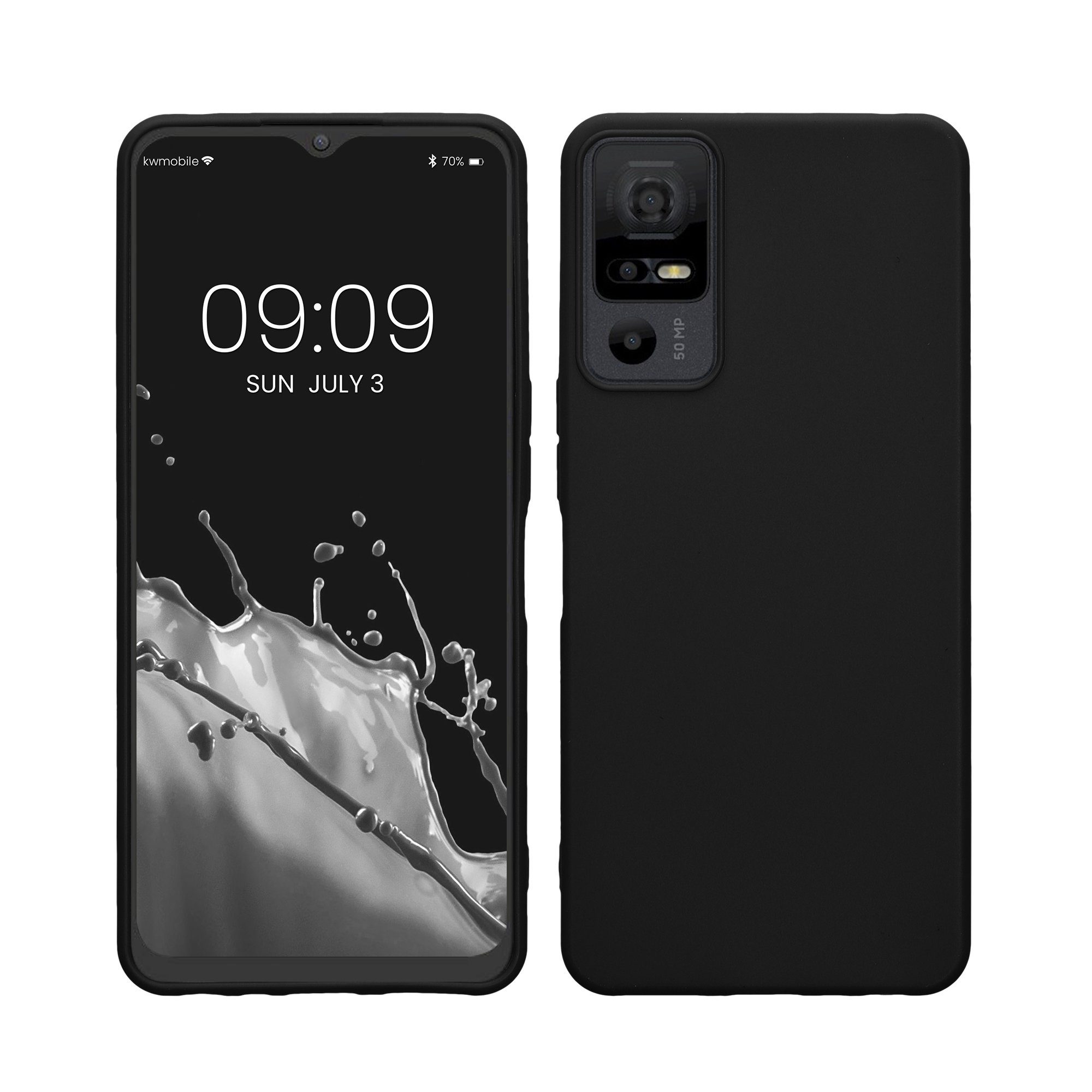 kwmobile Handyhülle Hülle für TCL 40 NxtPaper 5G, Hülle Silikon - Soft Handyhülle - Handy Case Cover