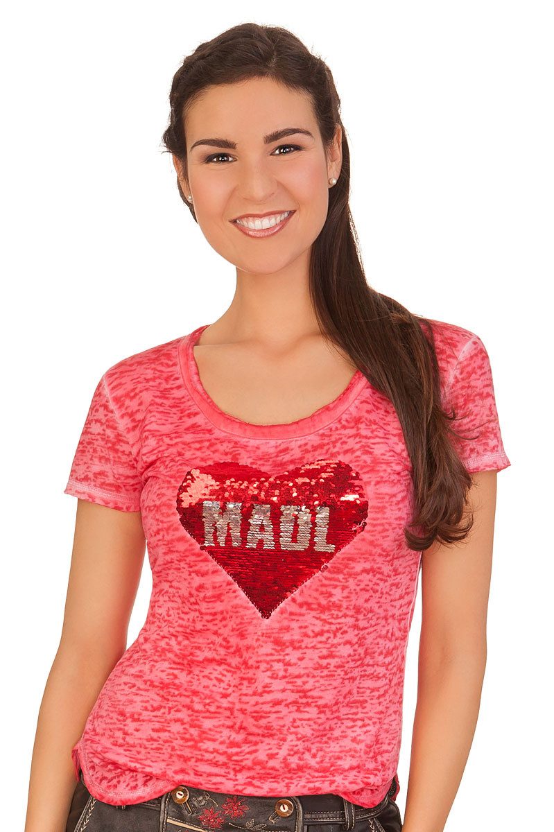 Hangowear Trachtenshirt Trachtenshirt Damen - BELINDA - rot