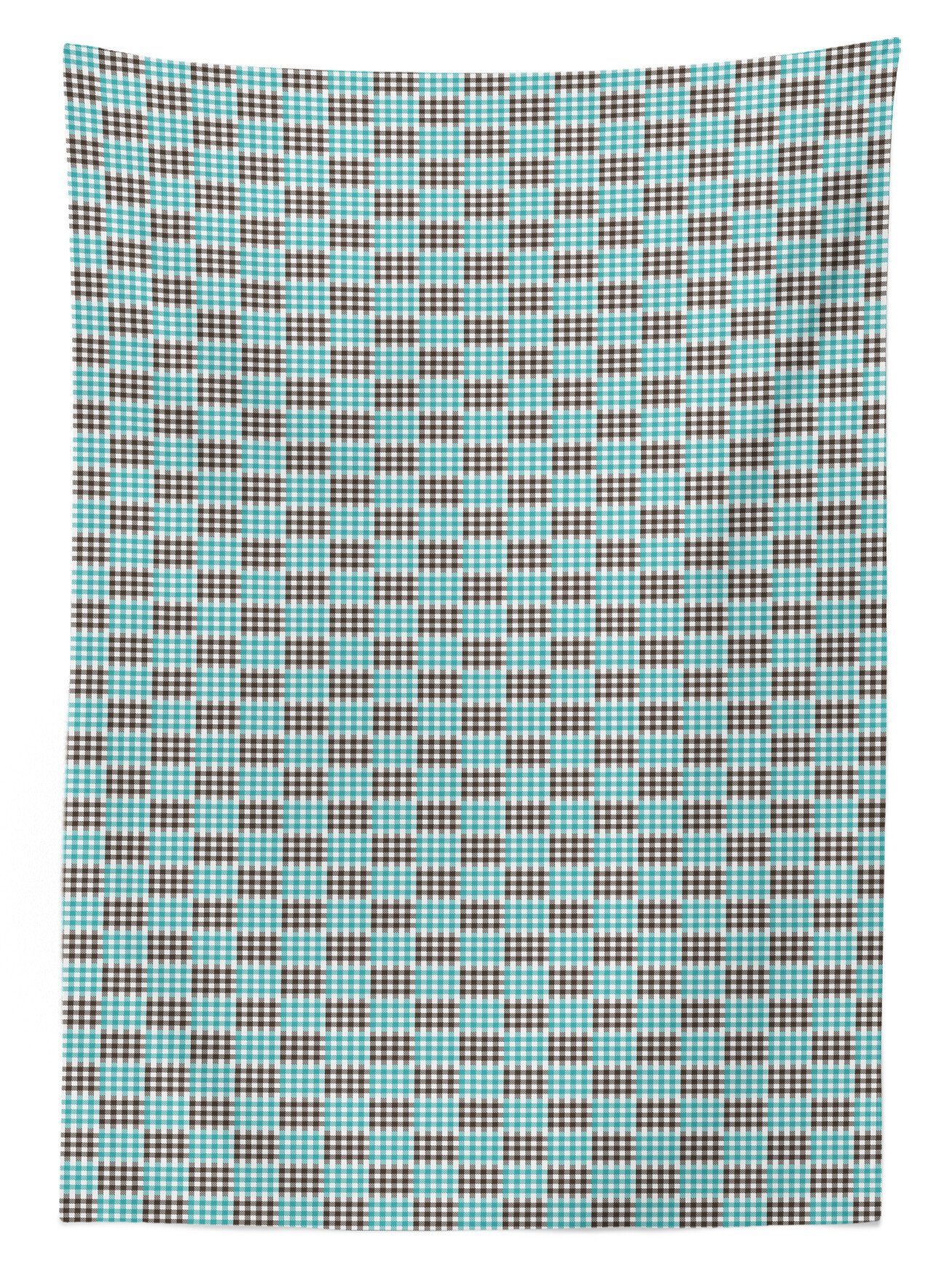 Retro Waschbar Checkered Bereich den Plaid geeignet Für Farbfest Tischdecke Bicolor Abakuhaus Farben, Klare Außen