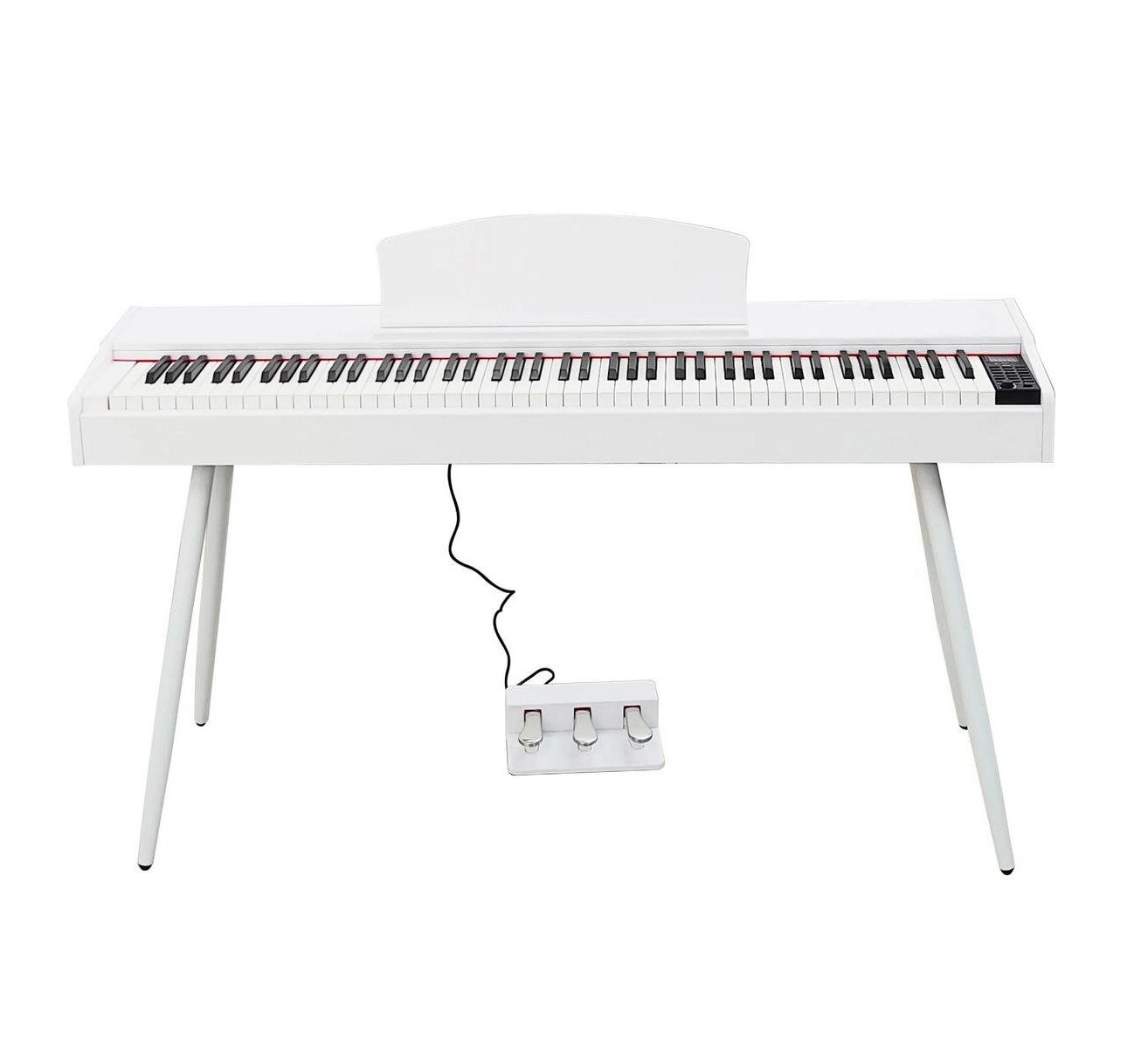 Xlmoebel Digitalpiano XLMOEBEL Digitalpiano Weiß Hochglanz mit Bluetooth-Funktion (Digitalpiano, 1-St), Made in Europa