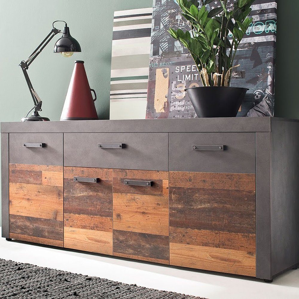 trendteam Kommode, Sideboard Anrichte Schrank Wohnzimmerschrank 178 x 77 x 40 cm