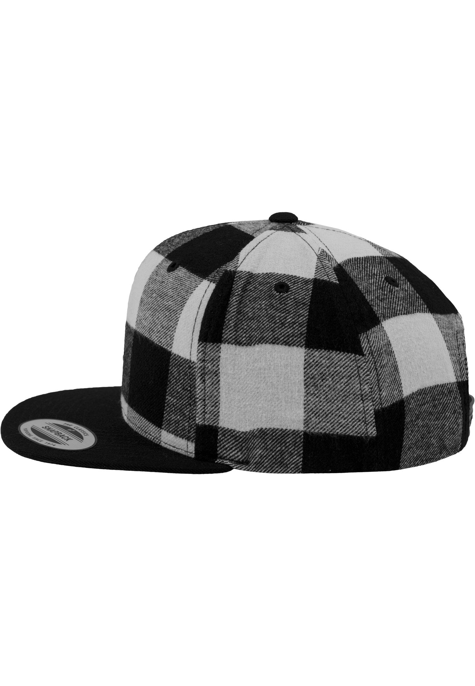 Flanell balck/white Cap Snapback Checked Flexfit Flex Snapback