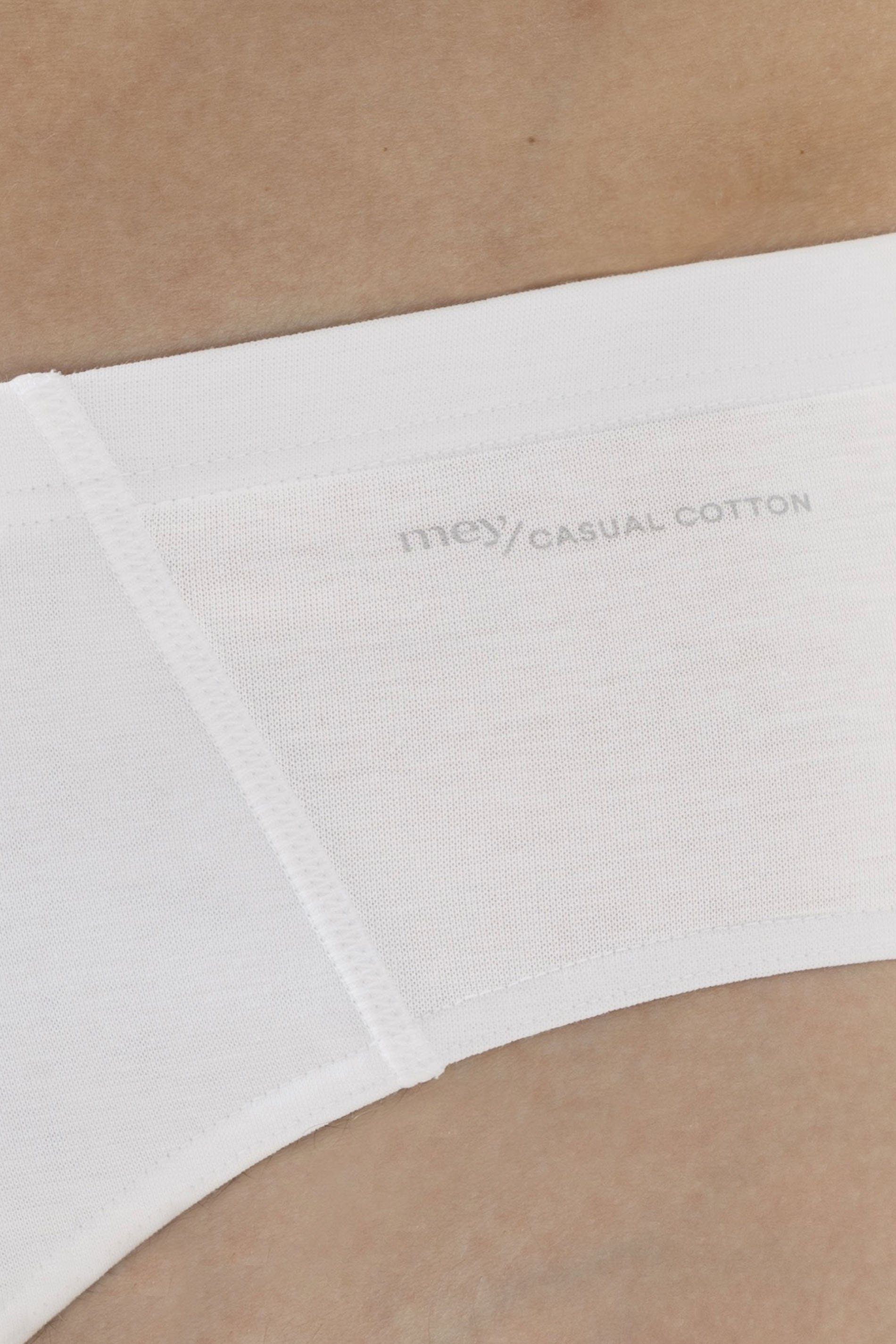 Mey (1-St., Tragegefühl Cotton Slip Casual Natürliches 1) Uni Weiss Serie