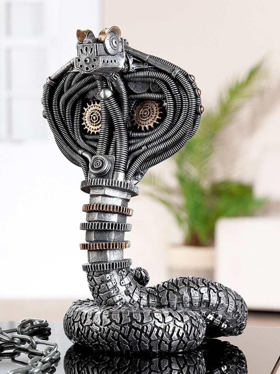 GILDE Skulptur Steampunk Kobra Figur – günstig online kaufen