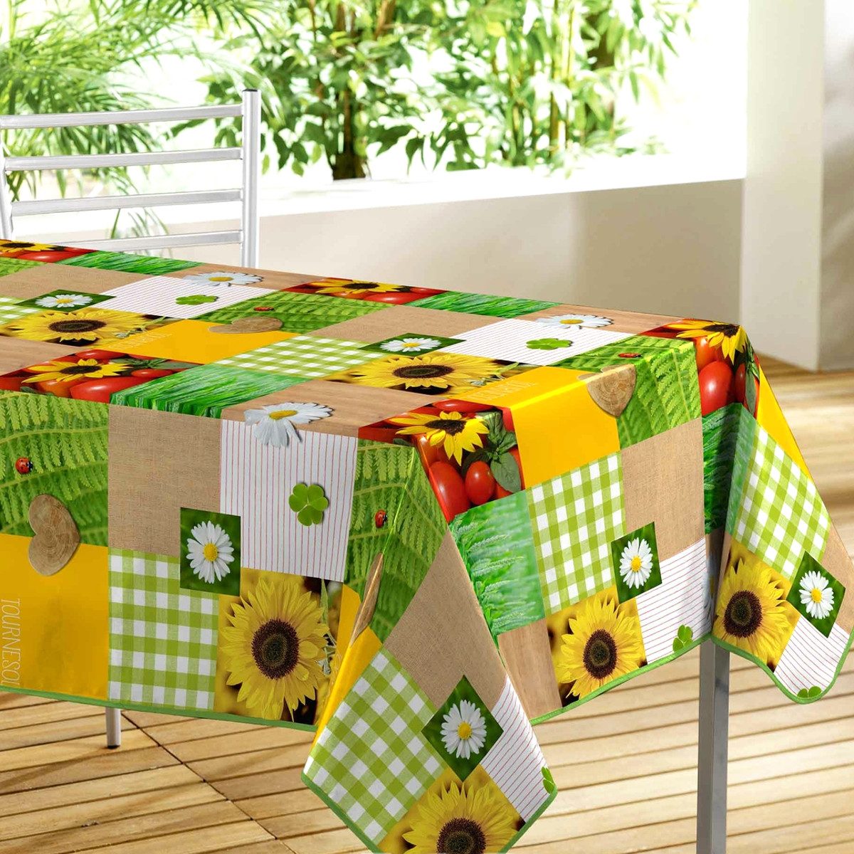 Sanixa Tischdecke Outdoor vers. Farben 140x240 cm Tischtuch PVC