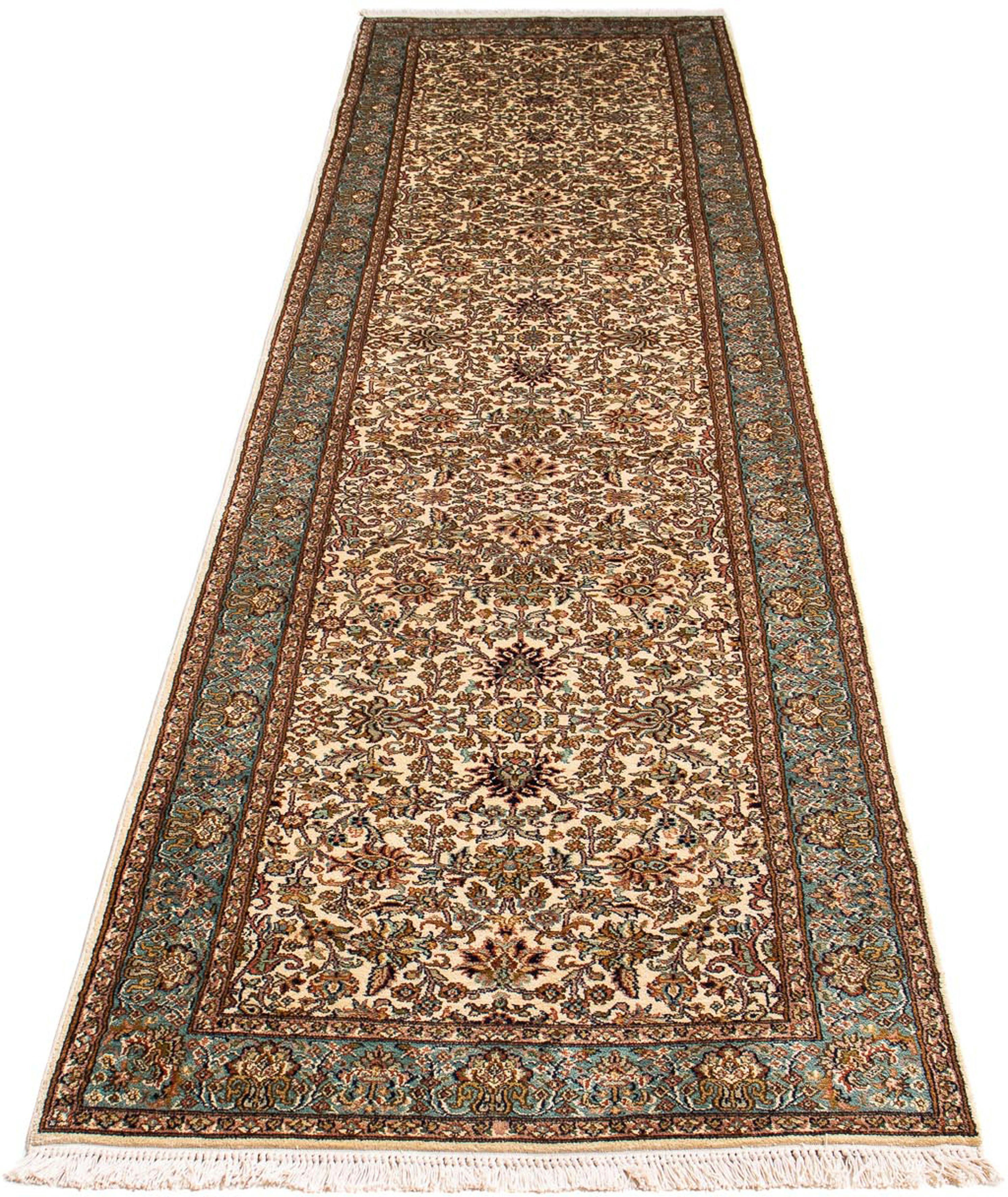 Orientteppich Perser - Classic - 300 x 75 cm - beige, morgenland, rechteckig, Höhe: 10 mm, Wohnzimmer, Handgeknüpft, Einzelstück mit Zertifikat