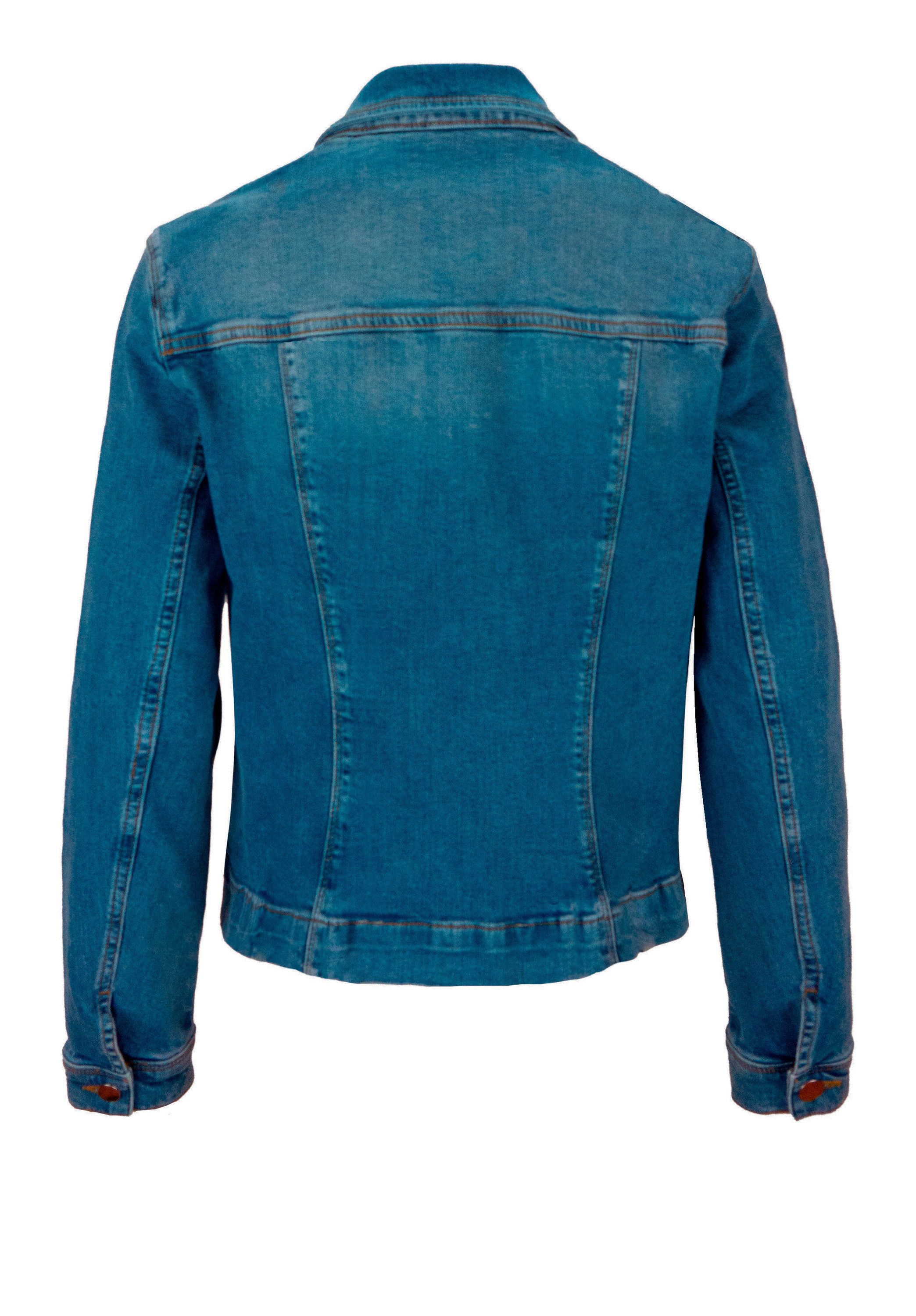 bianca Jeansjacke TATJA aus elastischem blue Denim in coolem Look