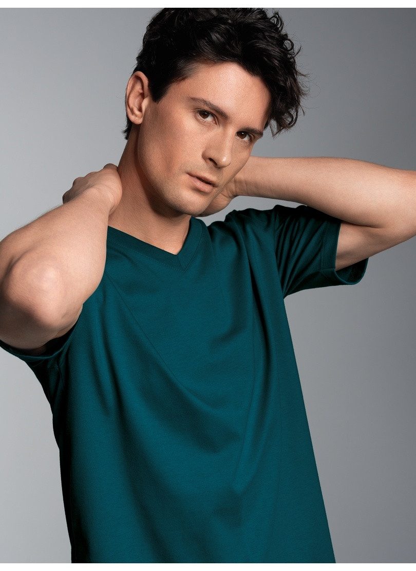 Trigema T-Shirt TRIGEMA V-Shirt DELUXE Baumwolle (1-tlg) günstig online kaufen