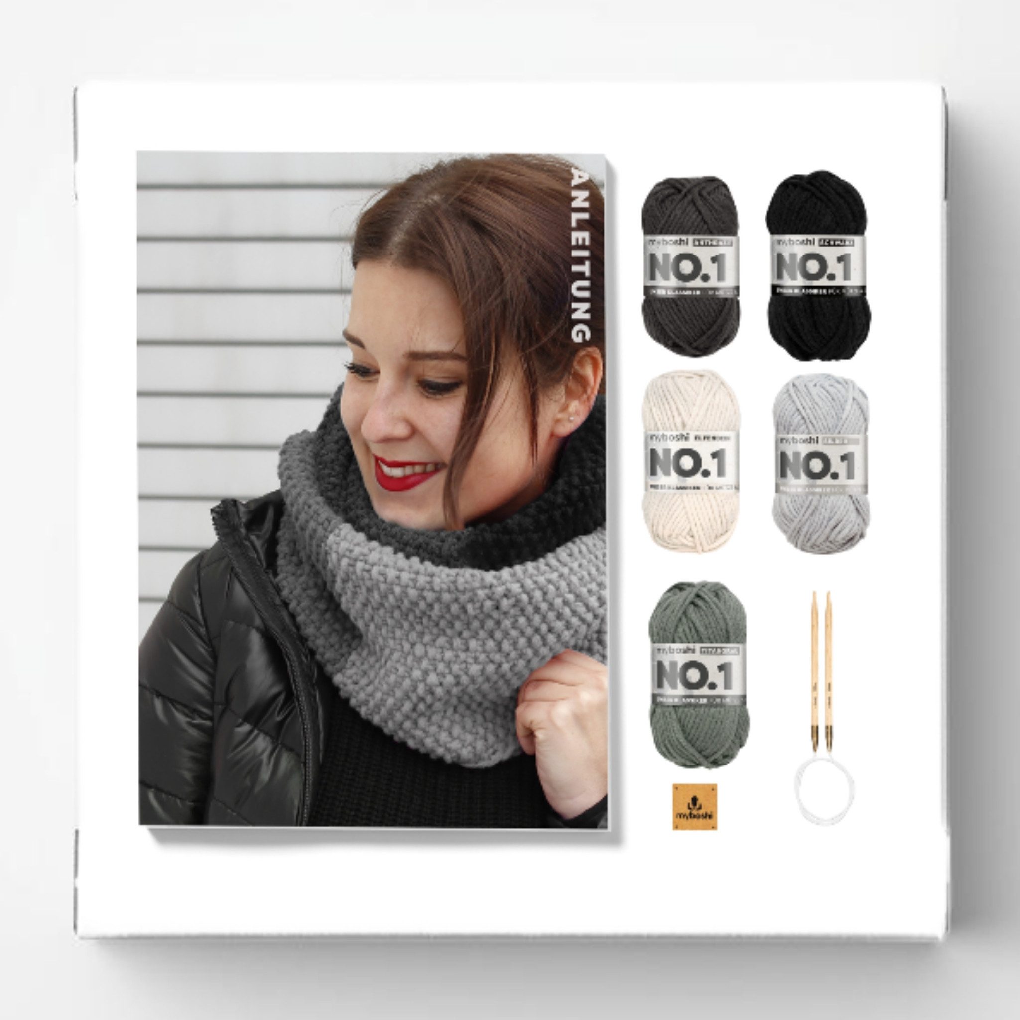 myboshi Kreativset Strickset Schlauchschal New Haven für Anfänger, (1-tlg)