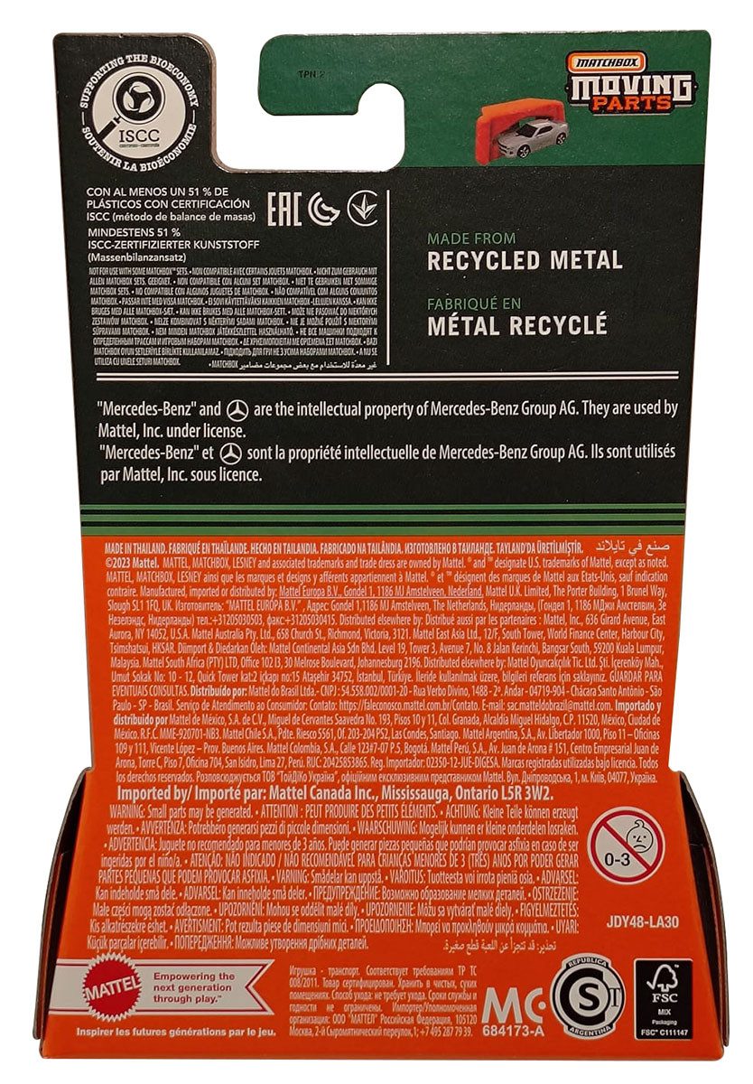 MATCHBOX Spielzeug-Auto Matchbox Moving Parts - 2024 Mercedes Benz G 580 With EQ Technology