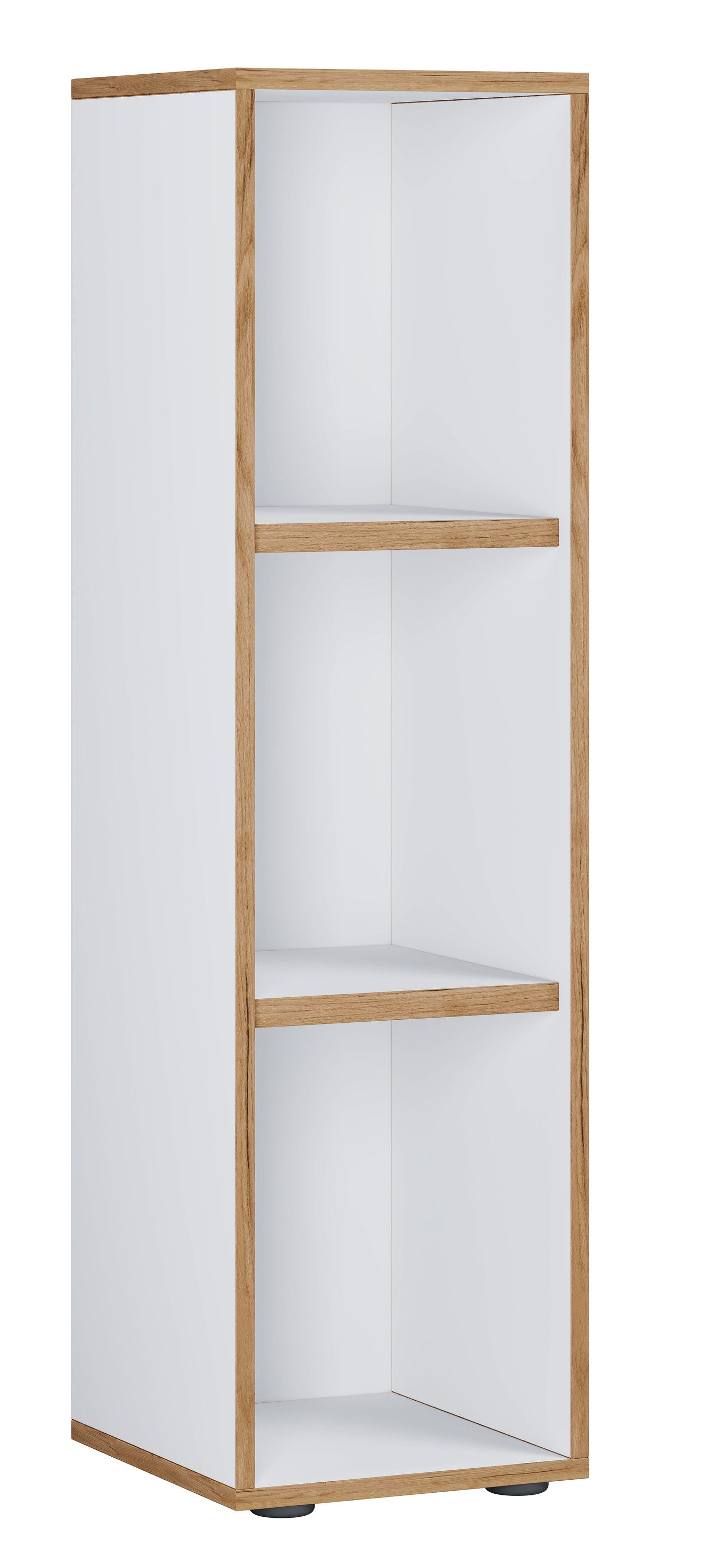 VCM Standregal Bücherregal Salia H. 110 x B. 30 x T. 32 cm, Holzregal stehend, platzsparender Aktenschrank, CD DVD Aufbewahrung