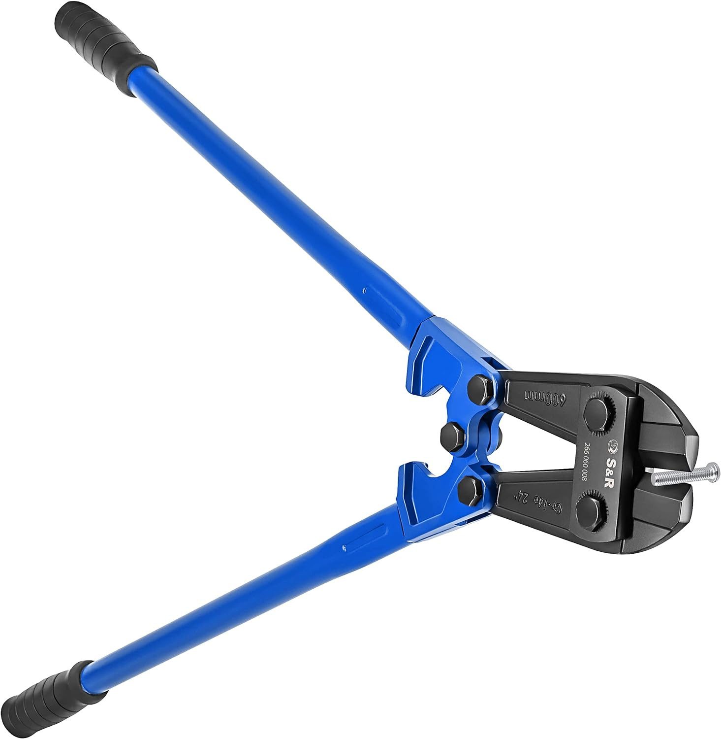 S&R Bolzenschneider 750 mm, Schneiden von Bolzen, Stiften, Drähte aus Metall bis 10 mm, (1-tlg), gehärteter Chrom Molybdän Stahl, Professional, hohe Hebelwirkung