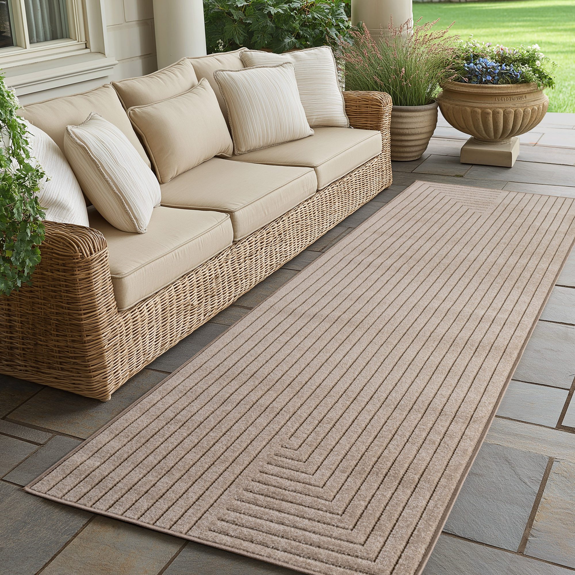 SIMPEX24 Outdoorteppich Skandinavischer 3D Design, Läufer, günstig online kaufen
