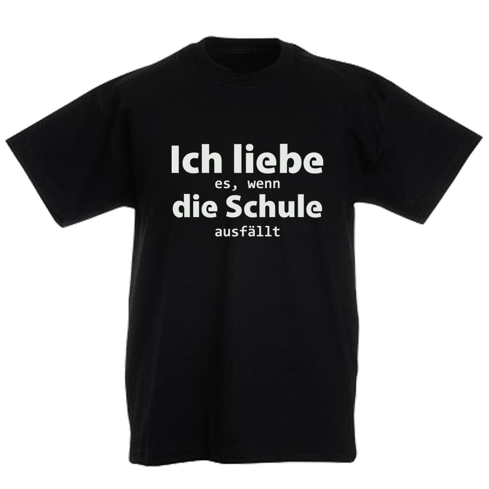 G-graphics T-Shirt Ich liebe es, wenn die Schule ausfällt! Kinder T-Shirt mit Spruch / Statement