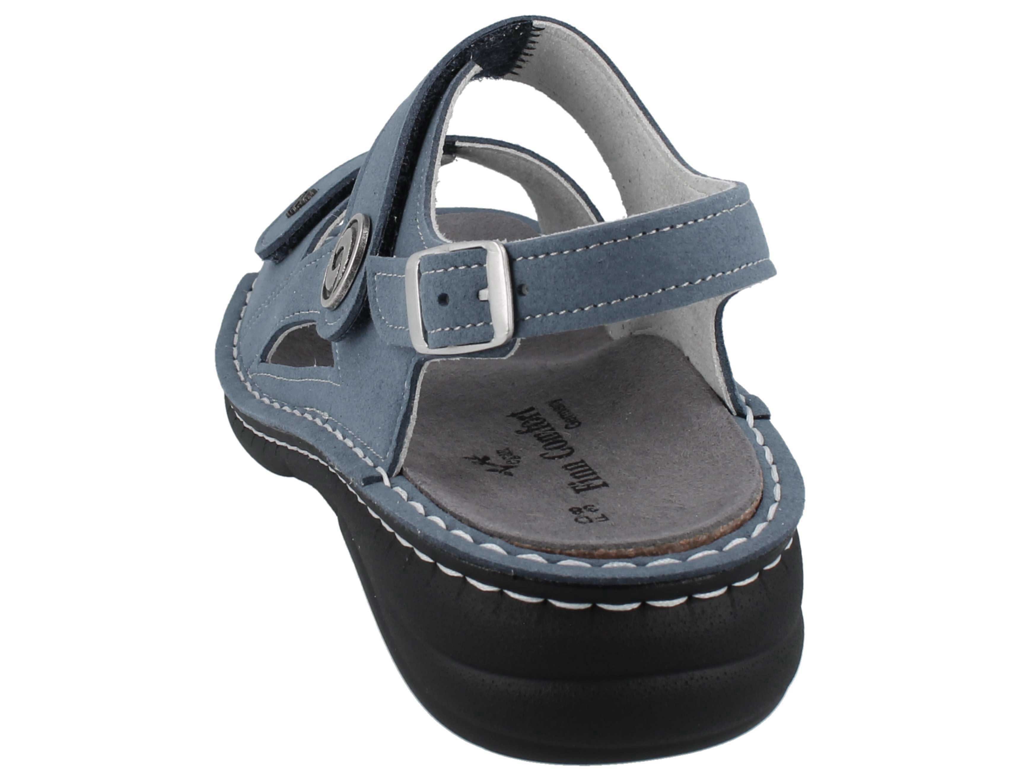 Finn Comfort FINN COMFORT Hanna Damen Sandale blau vegan - Größe: 42 Sandale