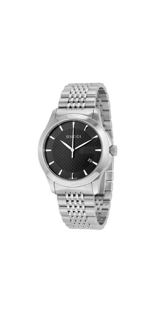 Luxusuhr GUCCI G-Timeless Silber Schwarz YA126402