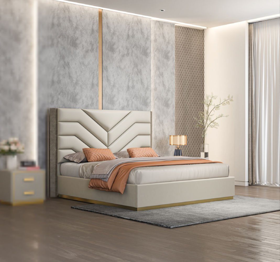 JVmoebel Bett Bett 180x200cm Neu Modern Zimmer Europe Made In Doppel (Bett), Design Luxus Betten Schlaf